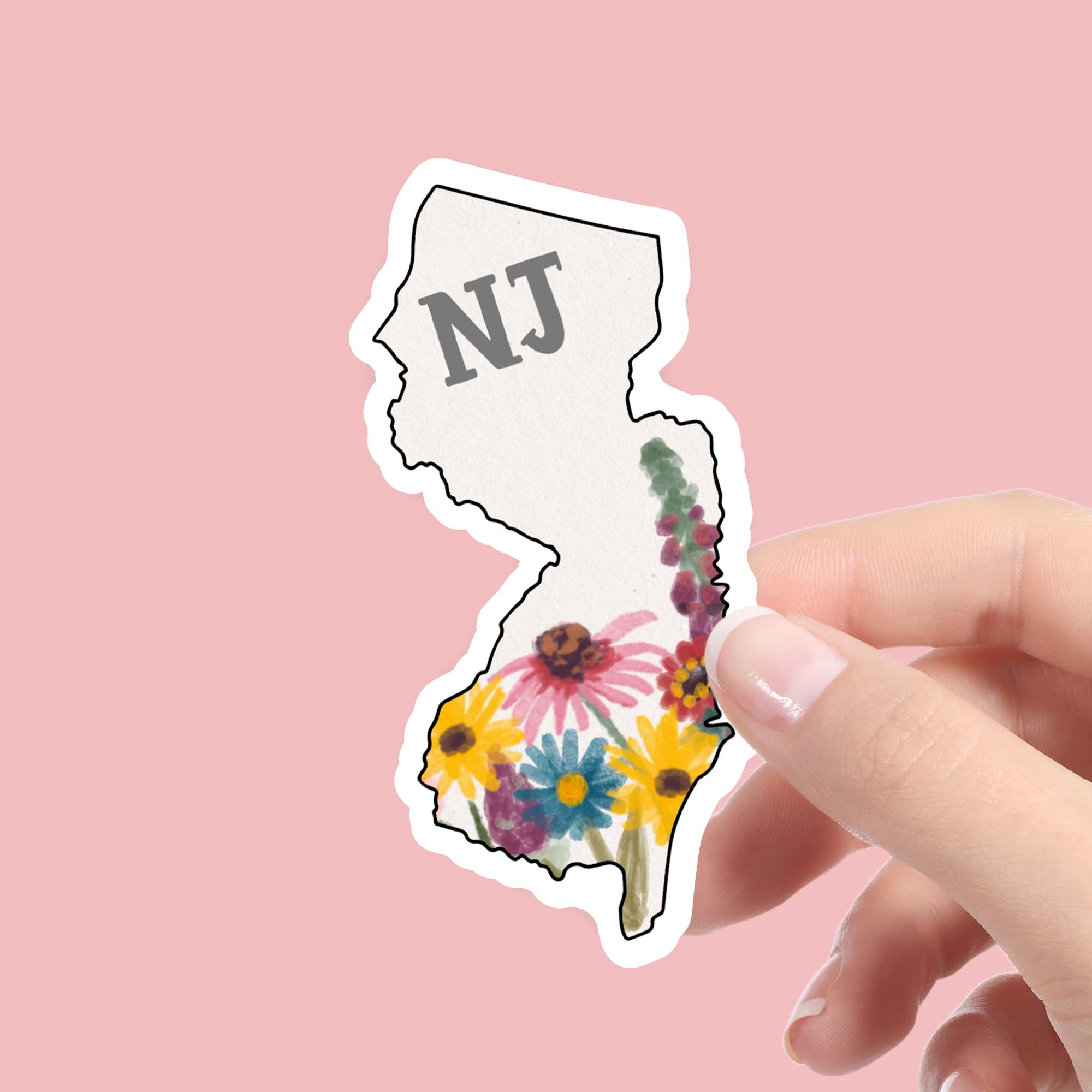  New Jersey Painterly Pattern Sticker、mySite、ghnorth