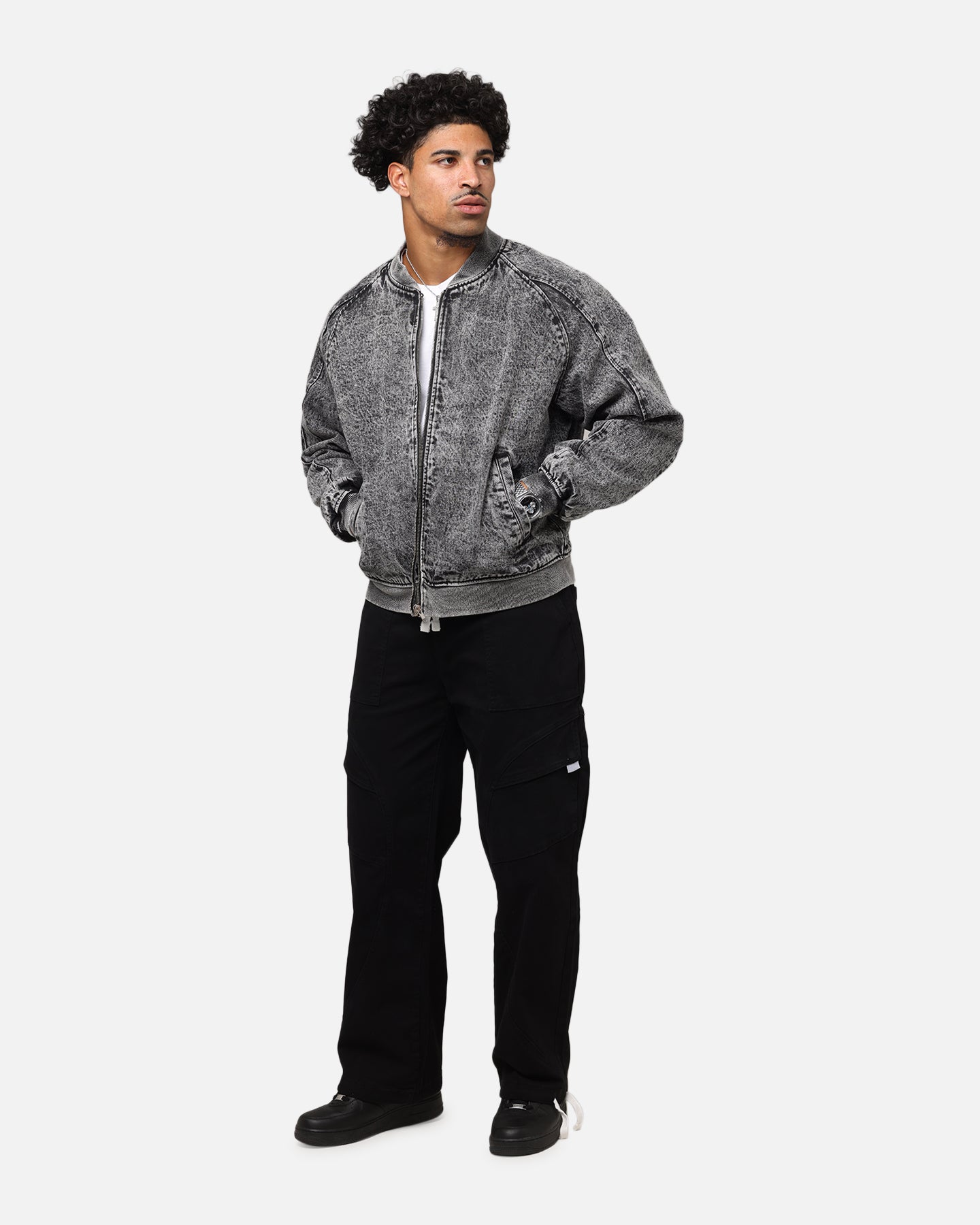 Saint Morta Flight Denim Jacket Black Stonewash、mySite、zt4zffjzw