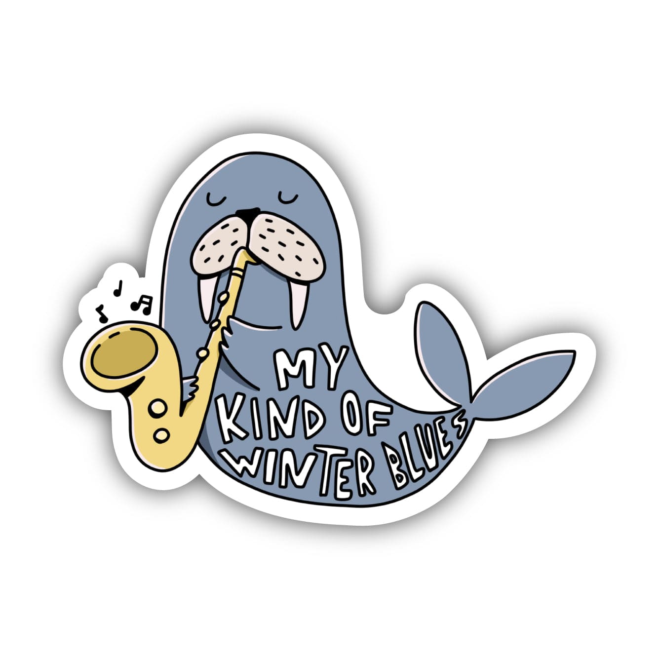  My Kind Of Winter Blues Sticker、mySite、elrpsem3k