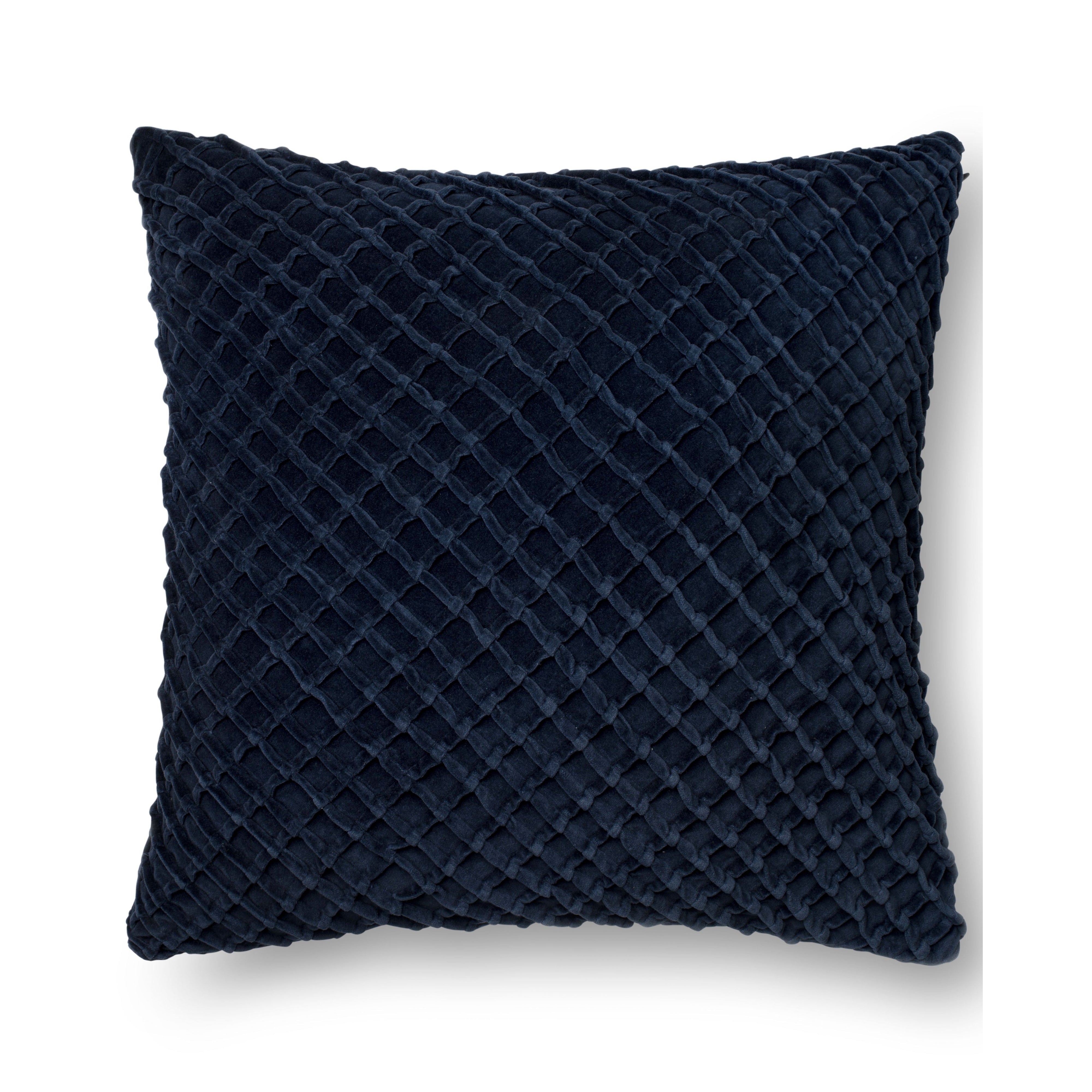 Navy Cotton Velvet Pillow、mySite、gigharbornorthrealestate