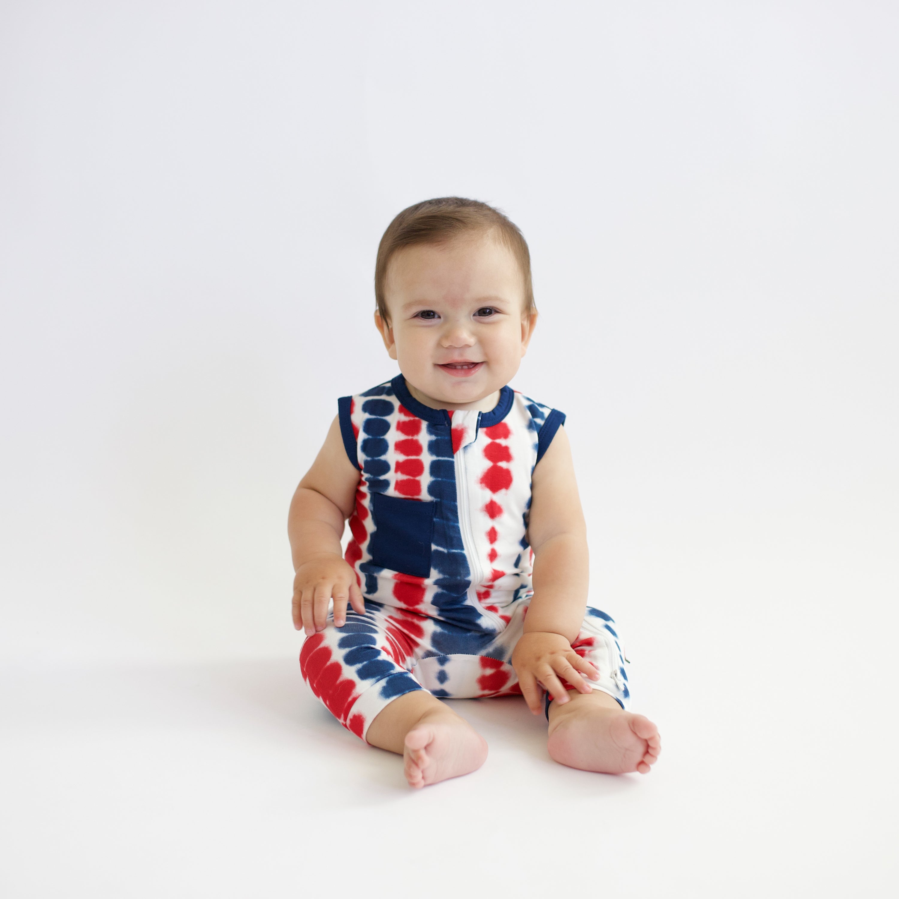  Zippered Sleeveless Romper in Liberty Rip Tide、mySite、layawaytickets