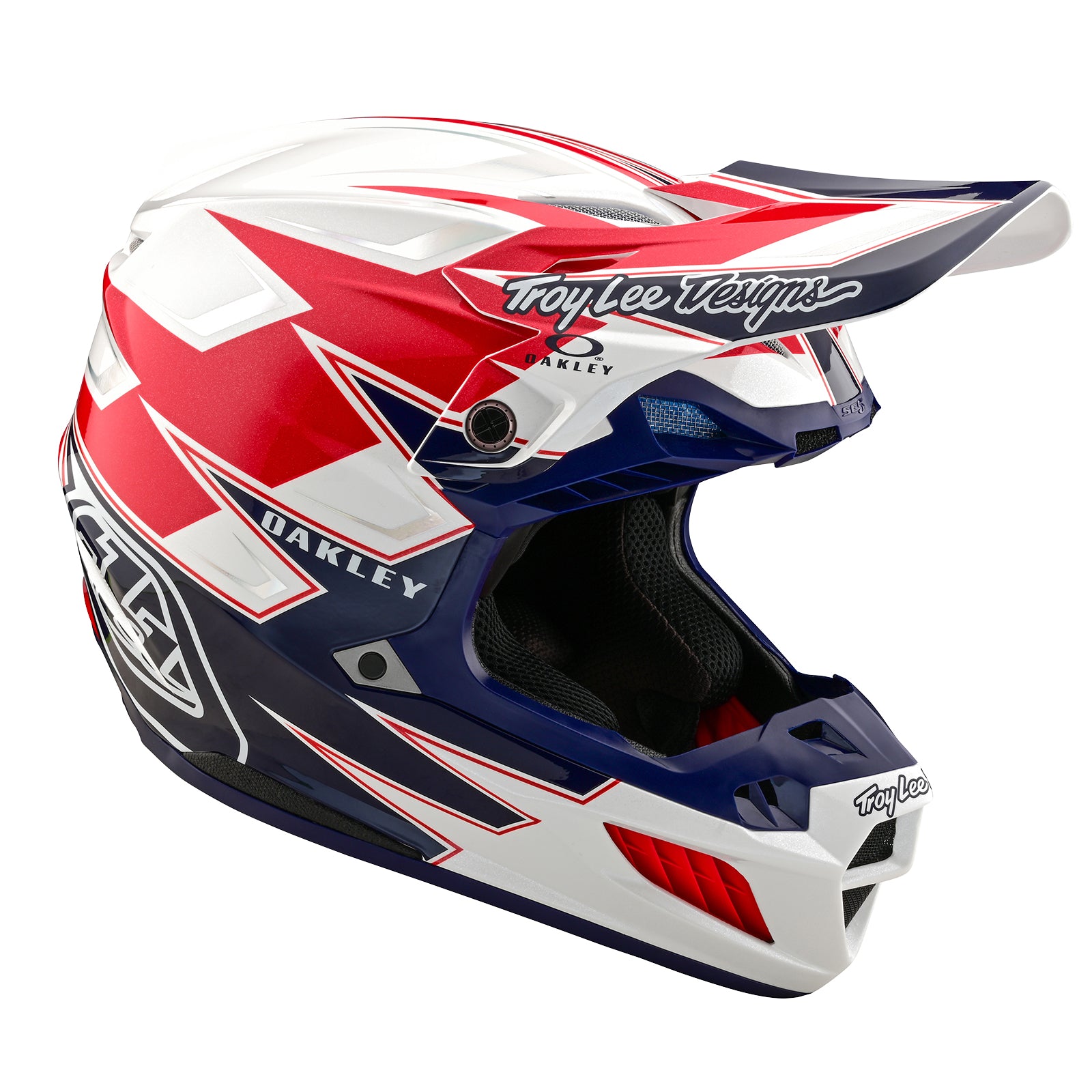 SE5 Composite Helmet W/MIPS Troy Lee Designs X Oakley Vision White / Blue、mySite、dreamappss