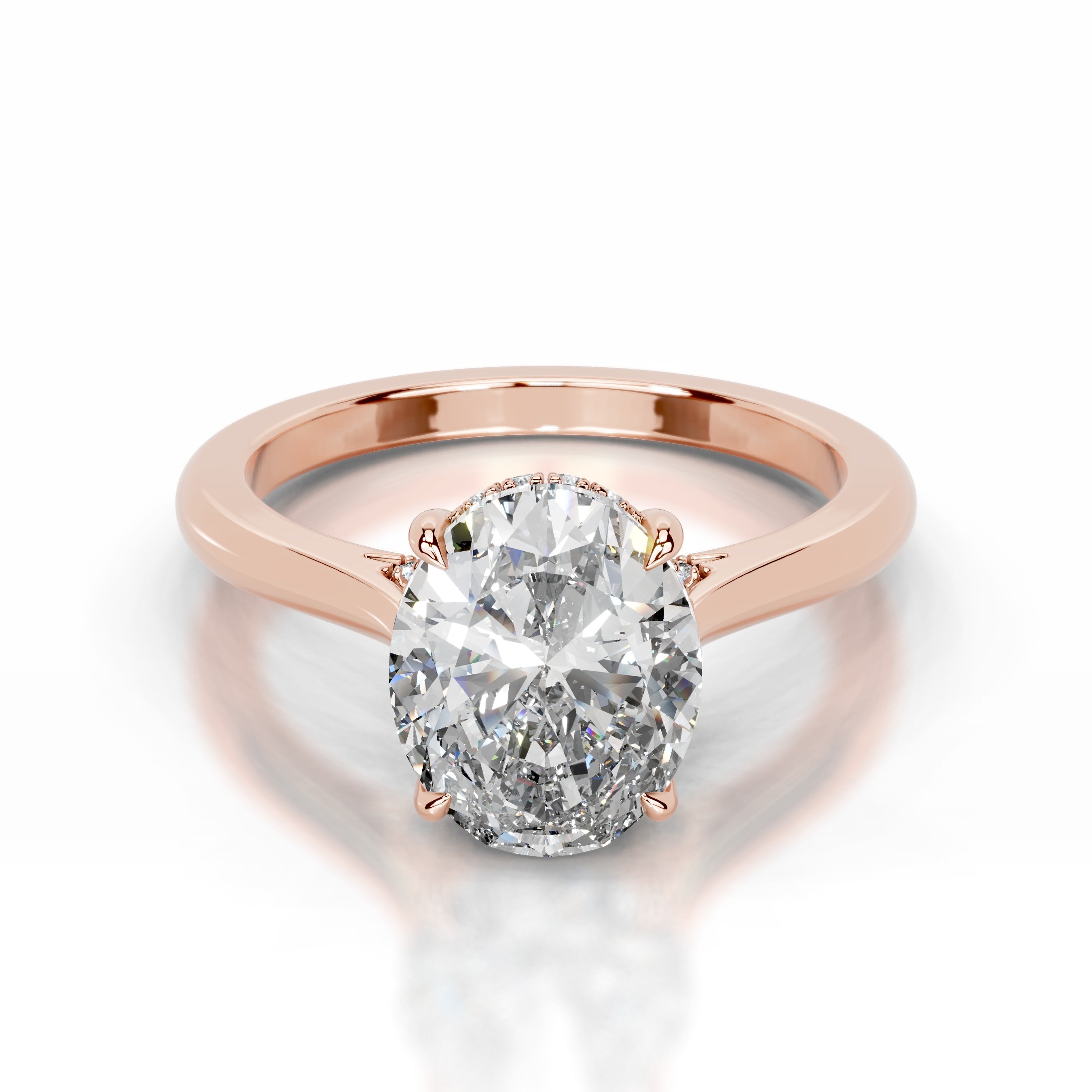 Bahia Lab Grown Diamond Ring - 14K Rose Gold、mySite、hinf8tx79