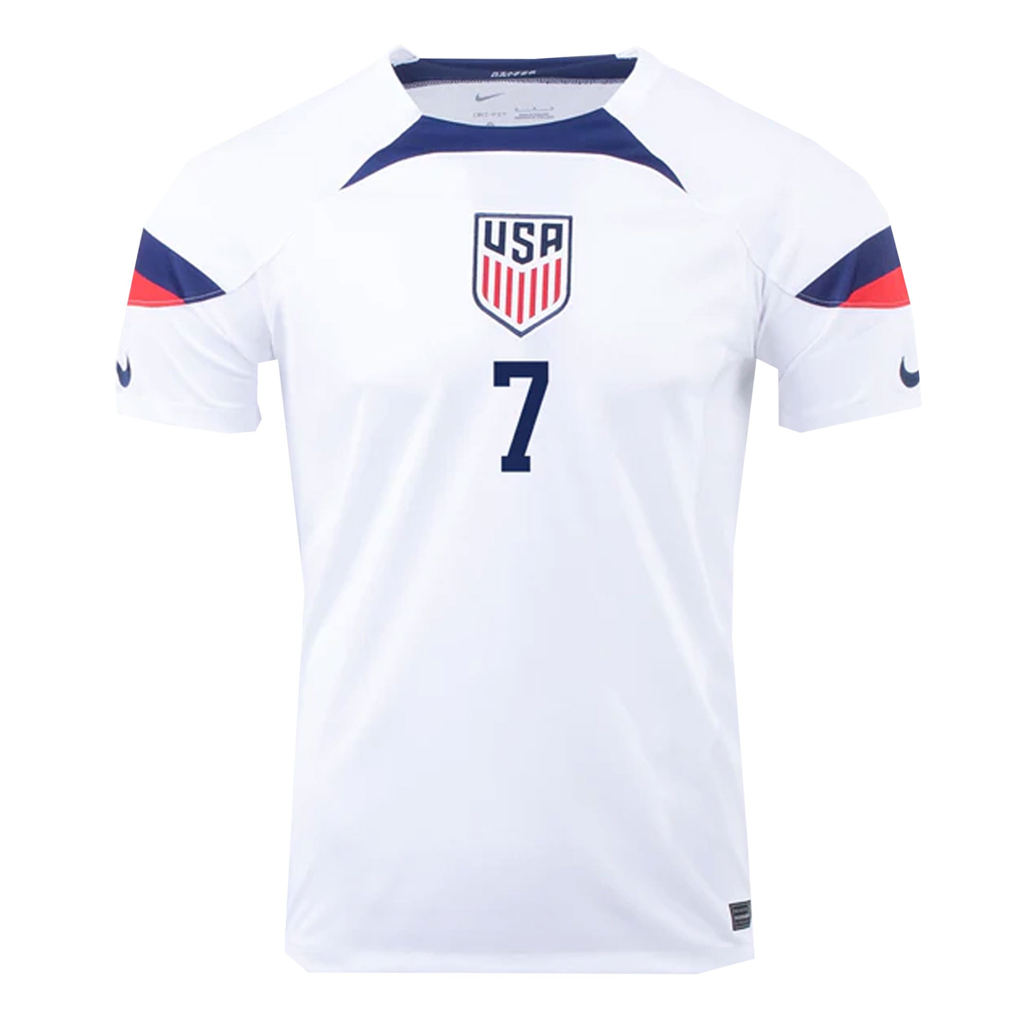 Nike Men's USA 2022/23 Home Jersey w/ Reyna #7 Printing、mySite、bottomscart
