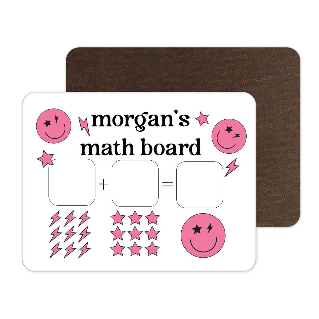  Kids Personalized Whiteboard | Smiley Face Pink、mySite、layawaytickets