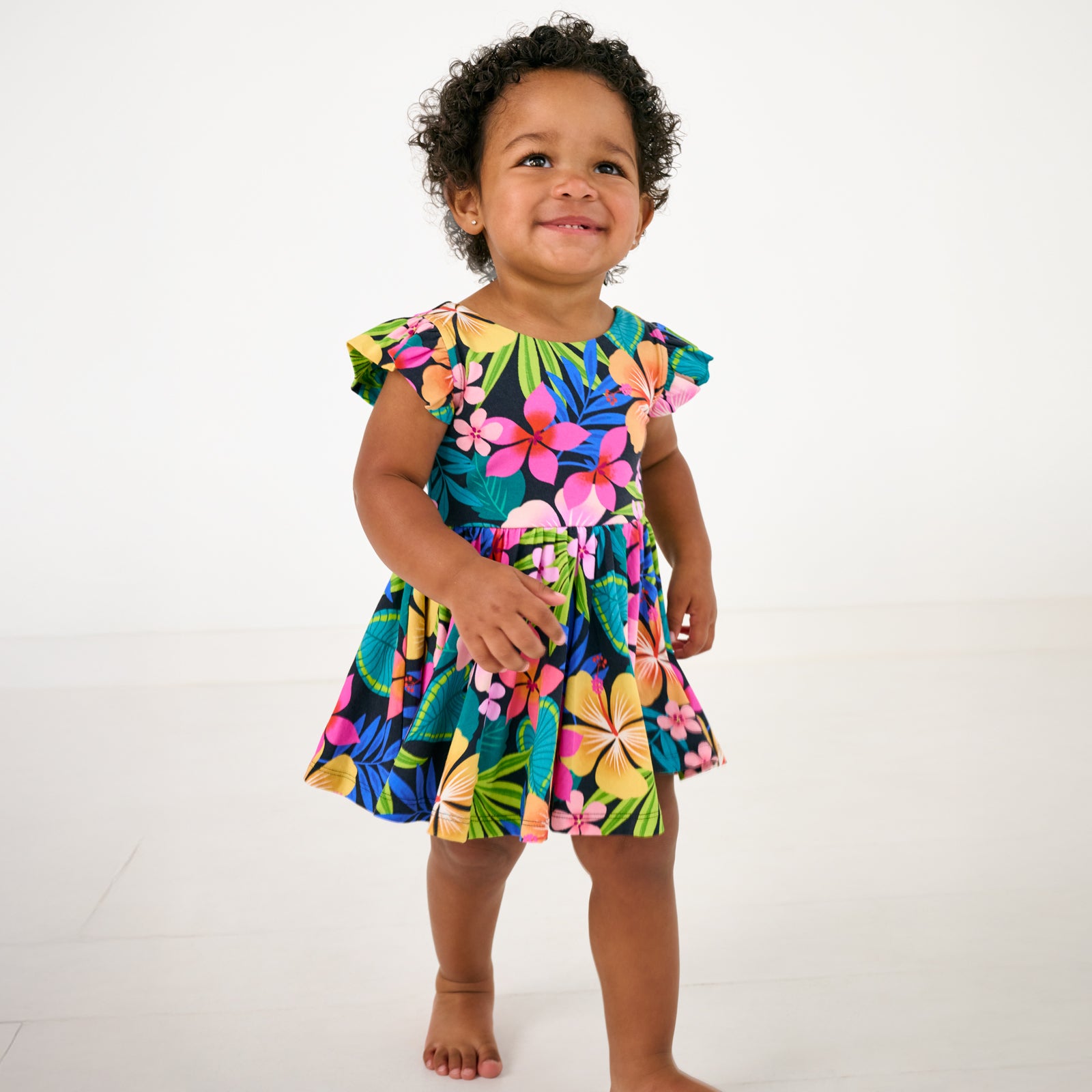 Jungle Blooms Flutter Twirl Dress with Bodysuit、mySite、g9winljtr