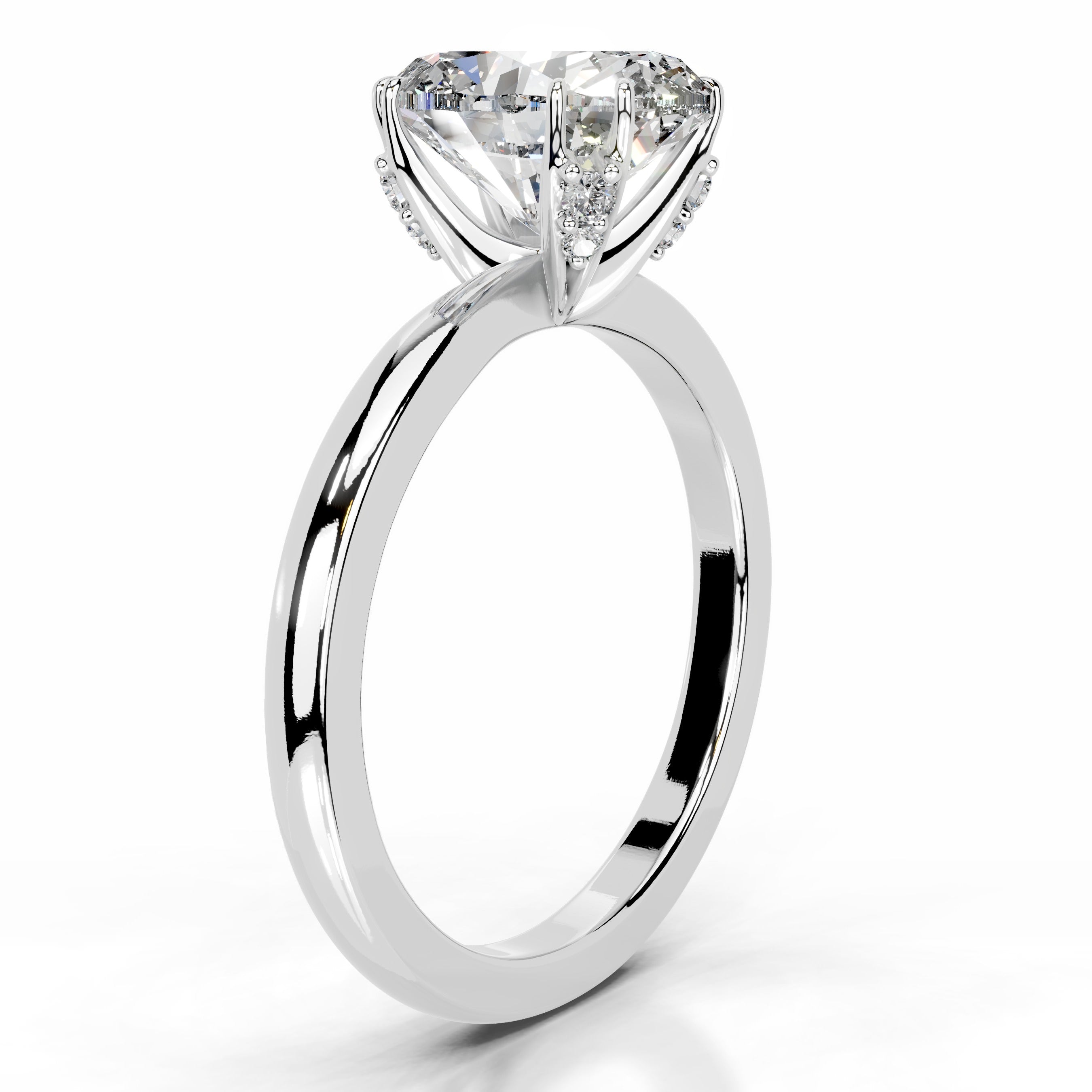 Ballina Diamond Engagement Ring - 18K White Gold、mySite、hinf8tx79