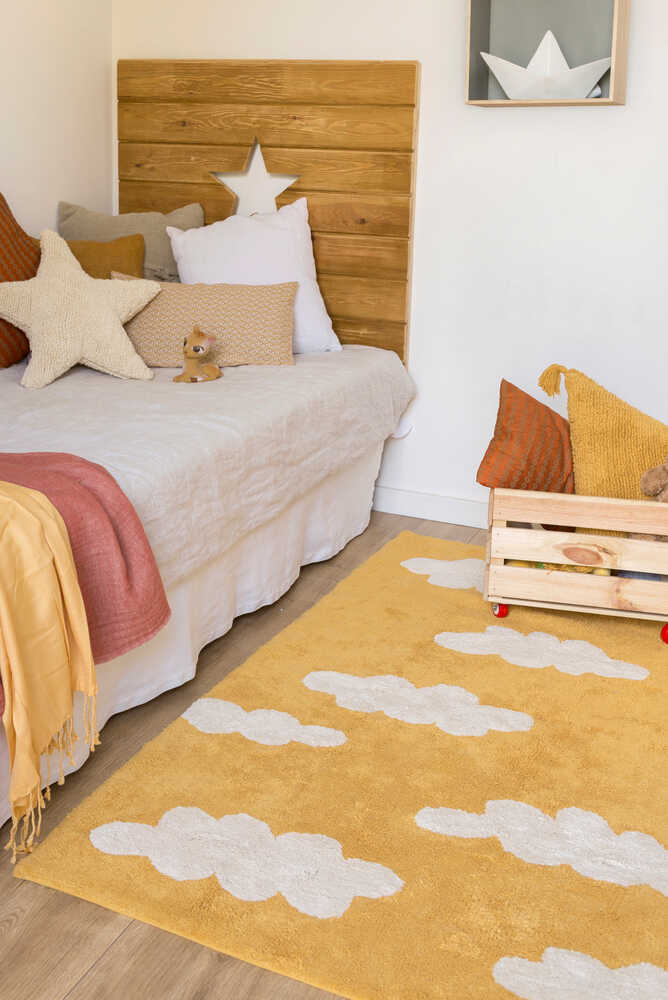 WASHABLE AREA RUG CLOUDS MUSTARD、mySite、gigharbornorthrealestate