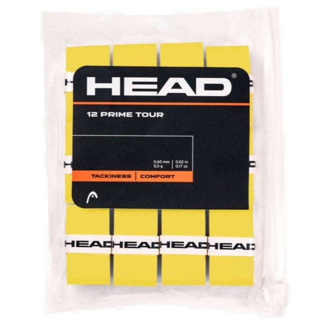 Head Prime Tour Overgrip 12 Pack Yellow
