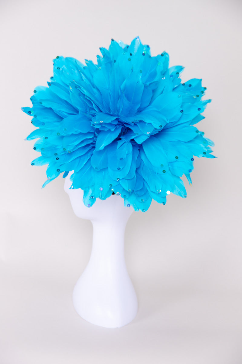 Show Stopper Fascinator - Turquoise - FINAL SALE、mySite、hinf8tx79