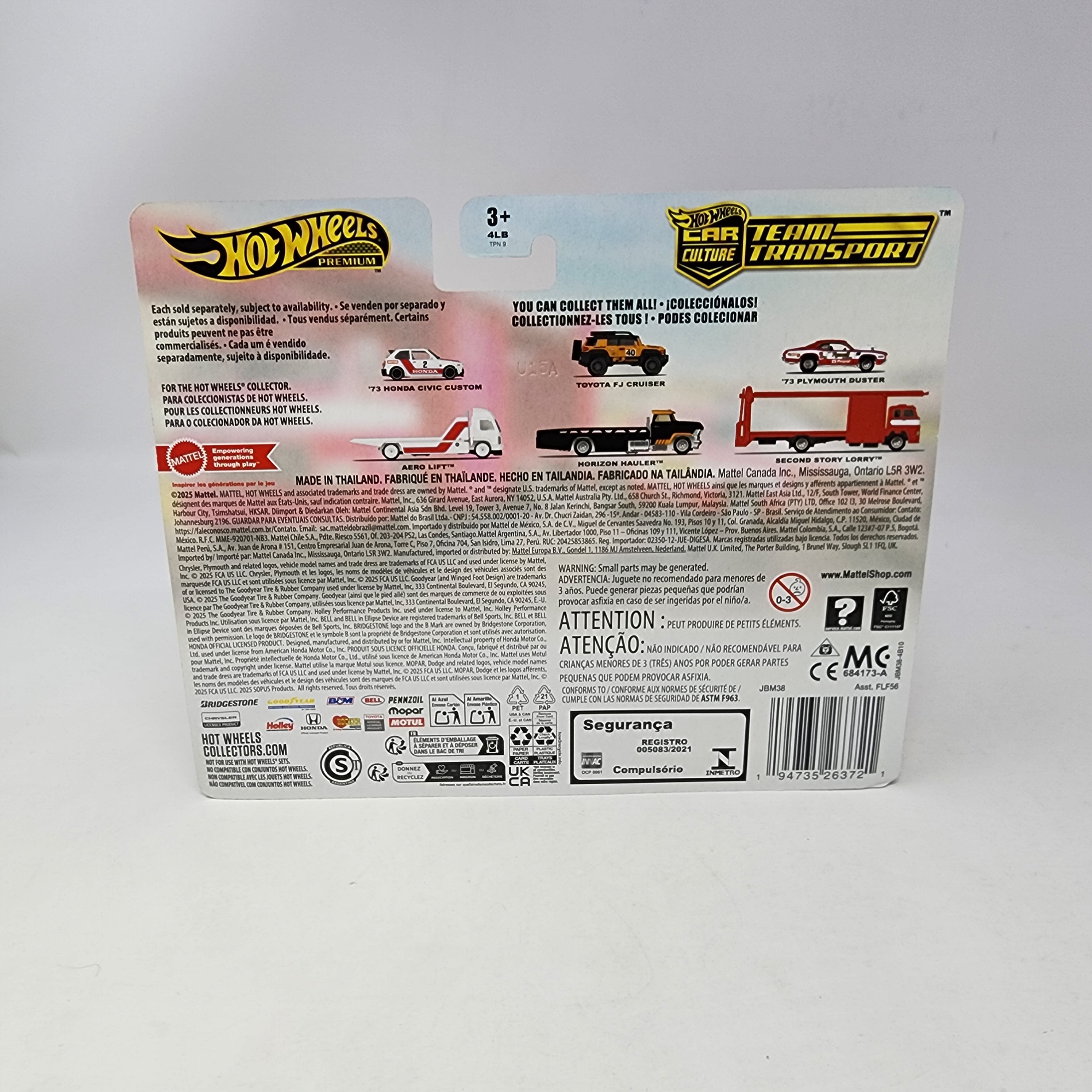 '73 Plymouth Duster & Second Story Lorry * 2025 Hot Wheels Team Transport Case G、mySite、hgirdovlk