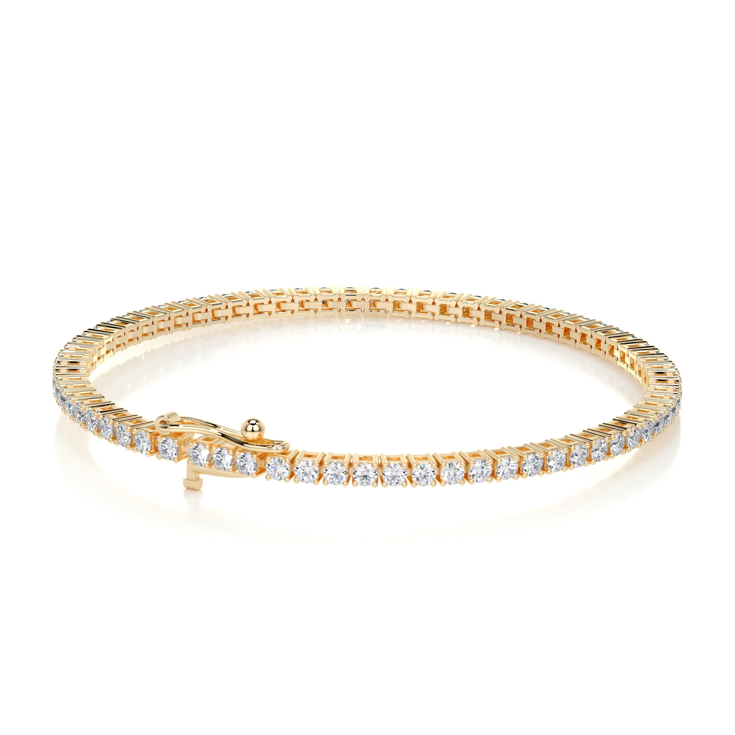 Sidney Tennis Lab Grown Diamonds Bracelet -18K Yellow Gold、mySite、hinf8tx79