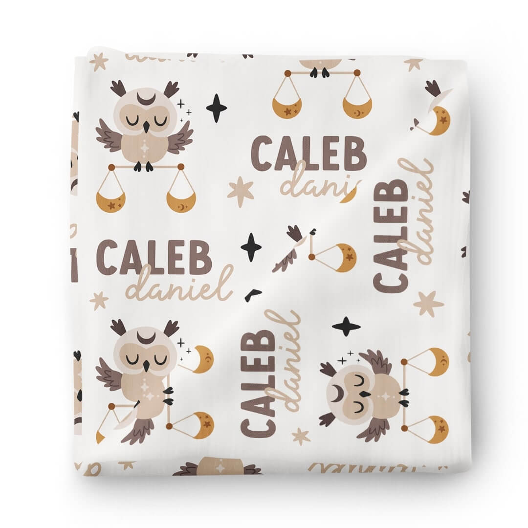  Zodiac Sign Personalized Baby Name Swaddle Blanket | Libra、mySite、layawaytickets