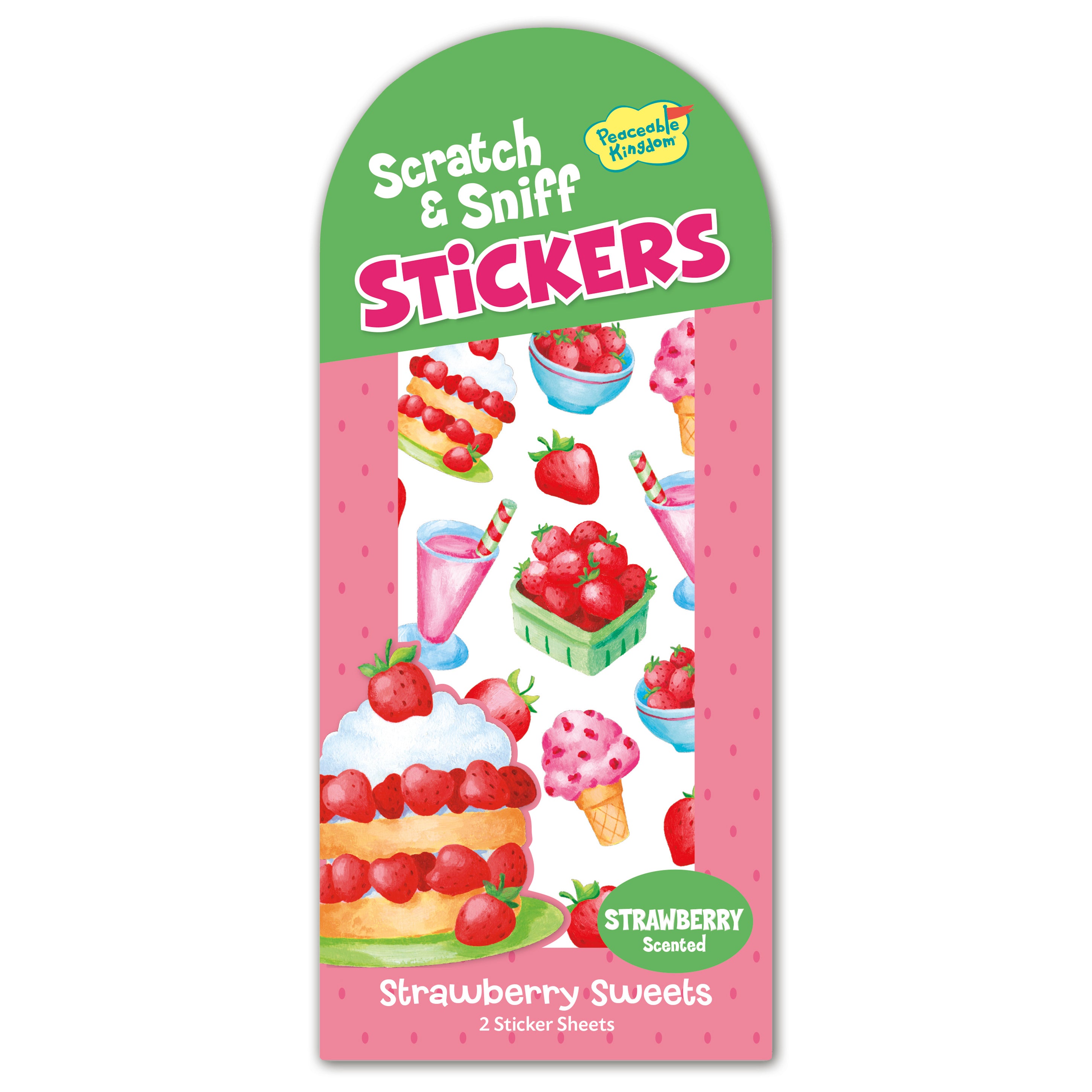  Strawberry Sweets Scratch & Sniff Stickers、mySite、ghnorth