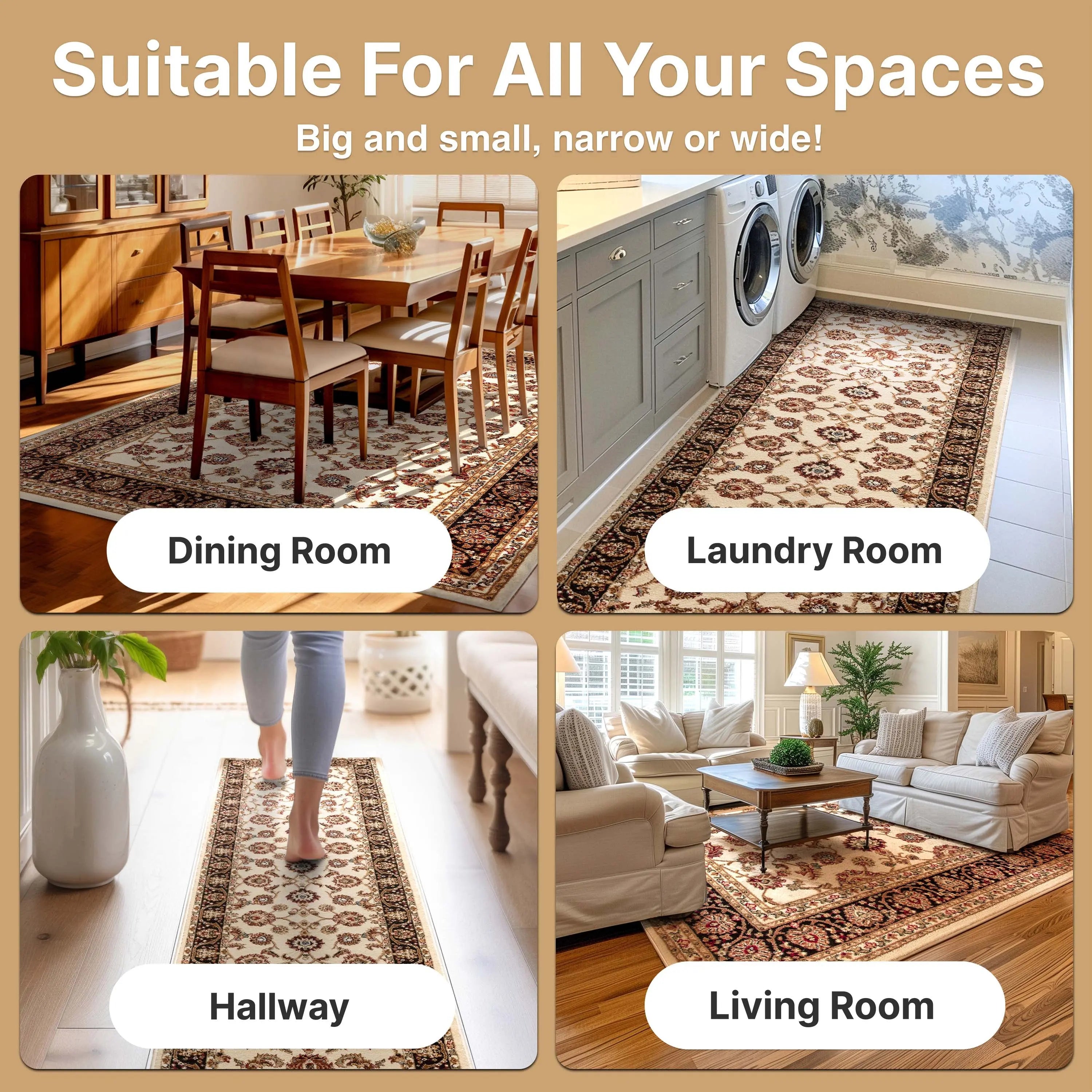 Sarouk Ivory Traditional Rug、mySite、gigharbornorthrealestate