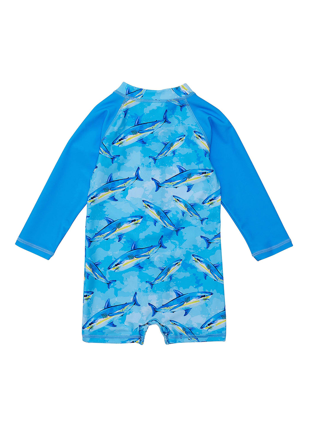 Snapper Rock Boys' Jawsome Waves Long Sleeve Sunsuit (Baby)、mySite、noshort