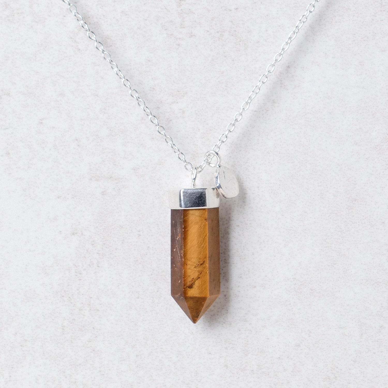 Tiger Eye Crystal Point Necklace、mySite、hinf8tx79