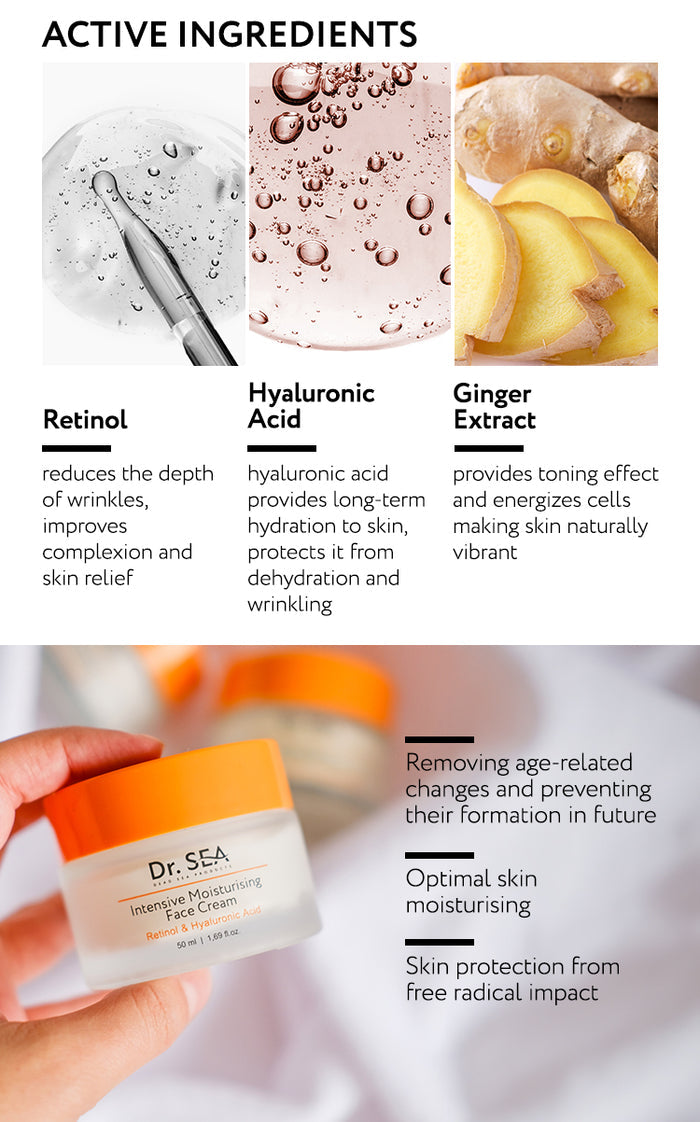  DR. SEA - Intensive Moisturizing Face cream with Retinol for normal and dry skin、mySite、elrpsem3k
