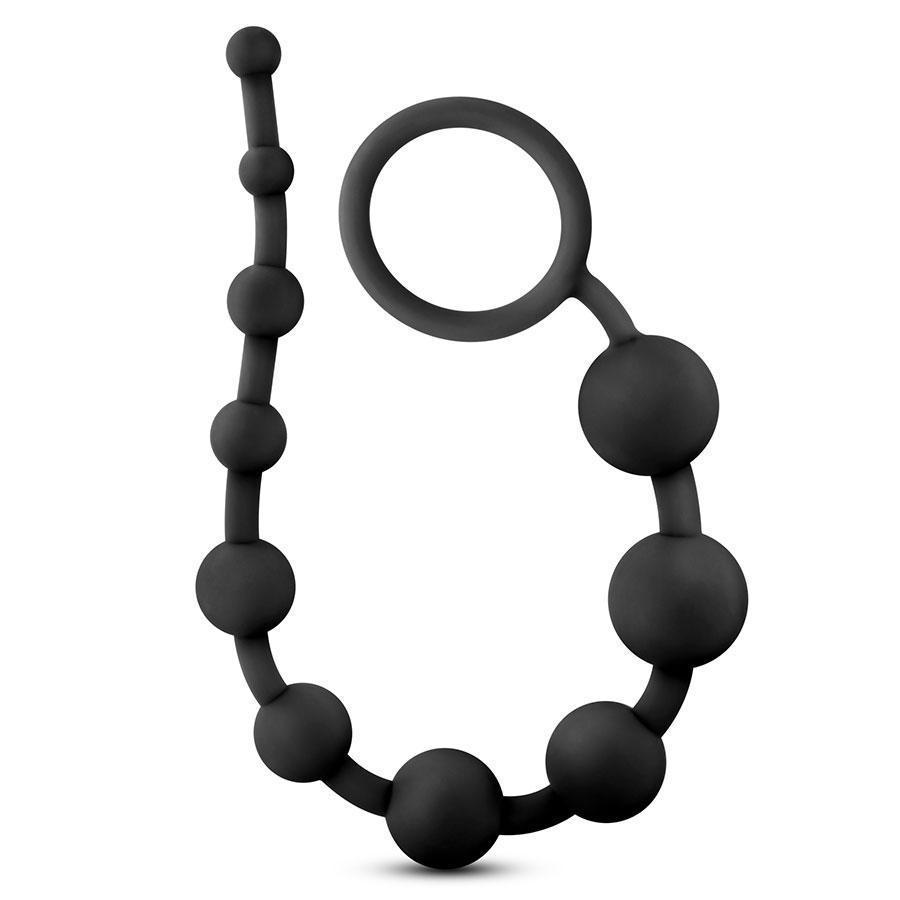 Performance Black Silicone Anal Beads by Blush Novelties、mySite、bottomscart