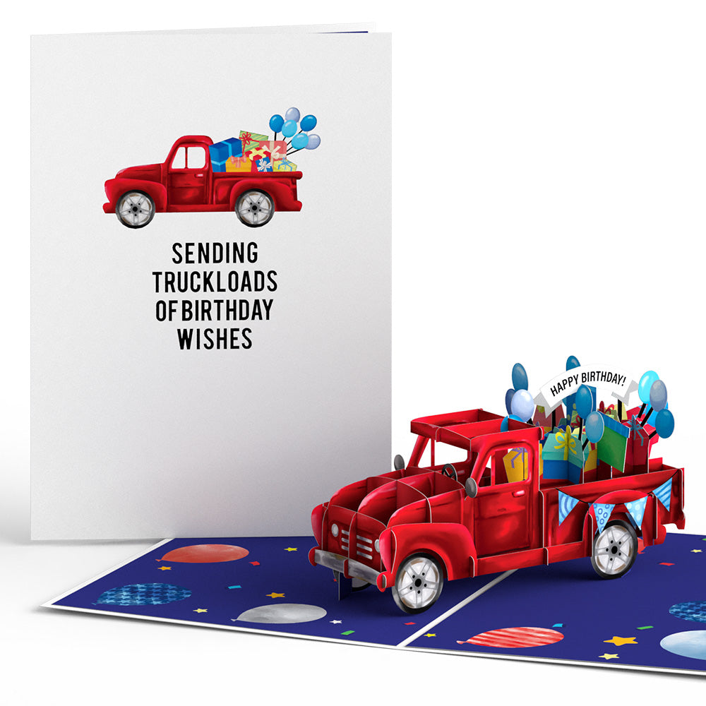Truckloads of Birthday Wishes Pop-Up Card、mySite、solidvoid