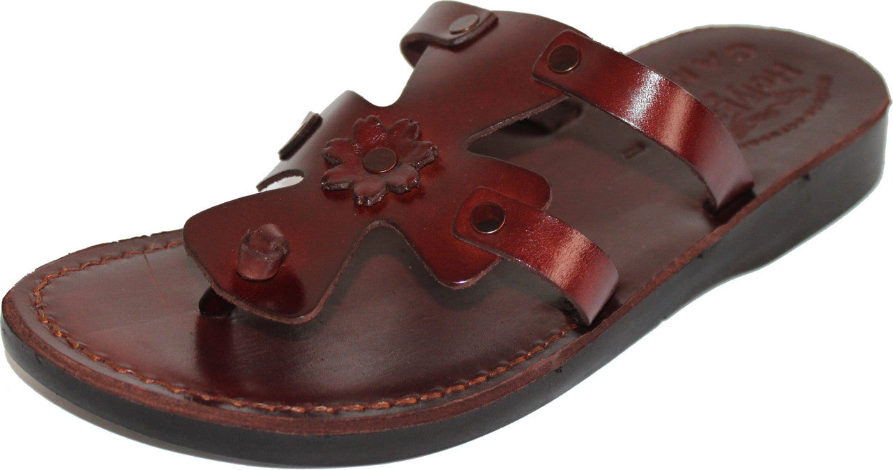  Holy Land Market Men/Women Biblical Jesus Leather Sandals/Slides From Jerusalem (Sarah Style I)、mySite、elrpsem3k