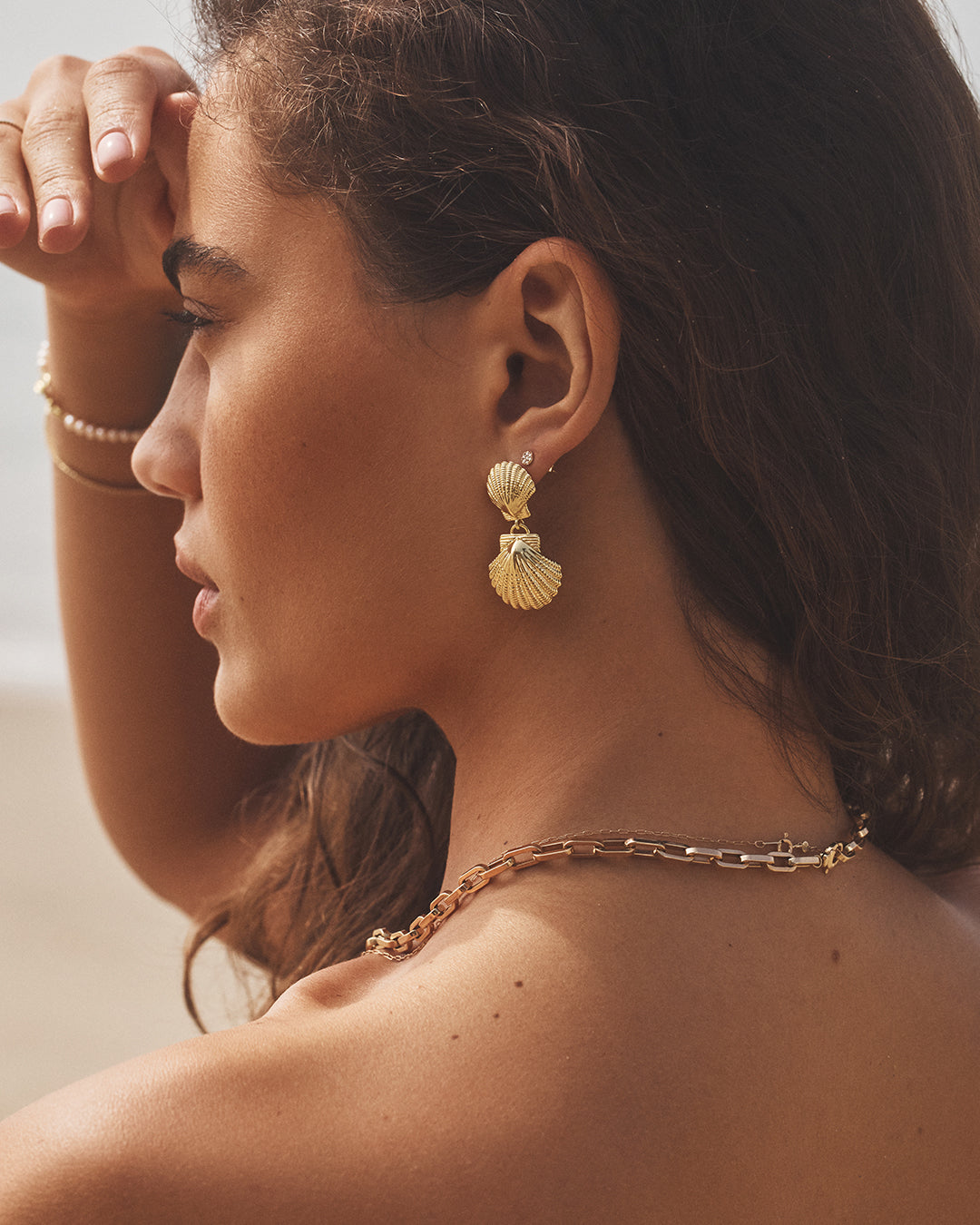 Shell Drop Earrings、mySite、hinf8tx79