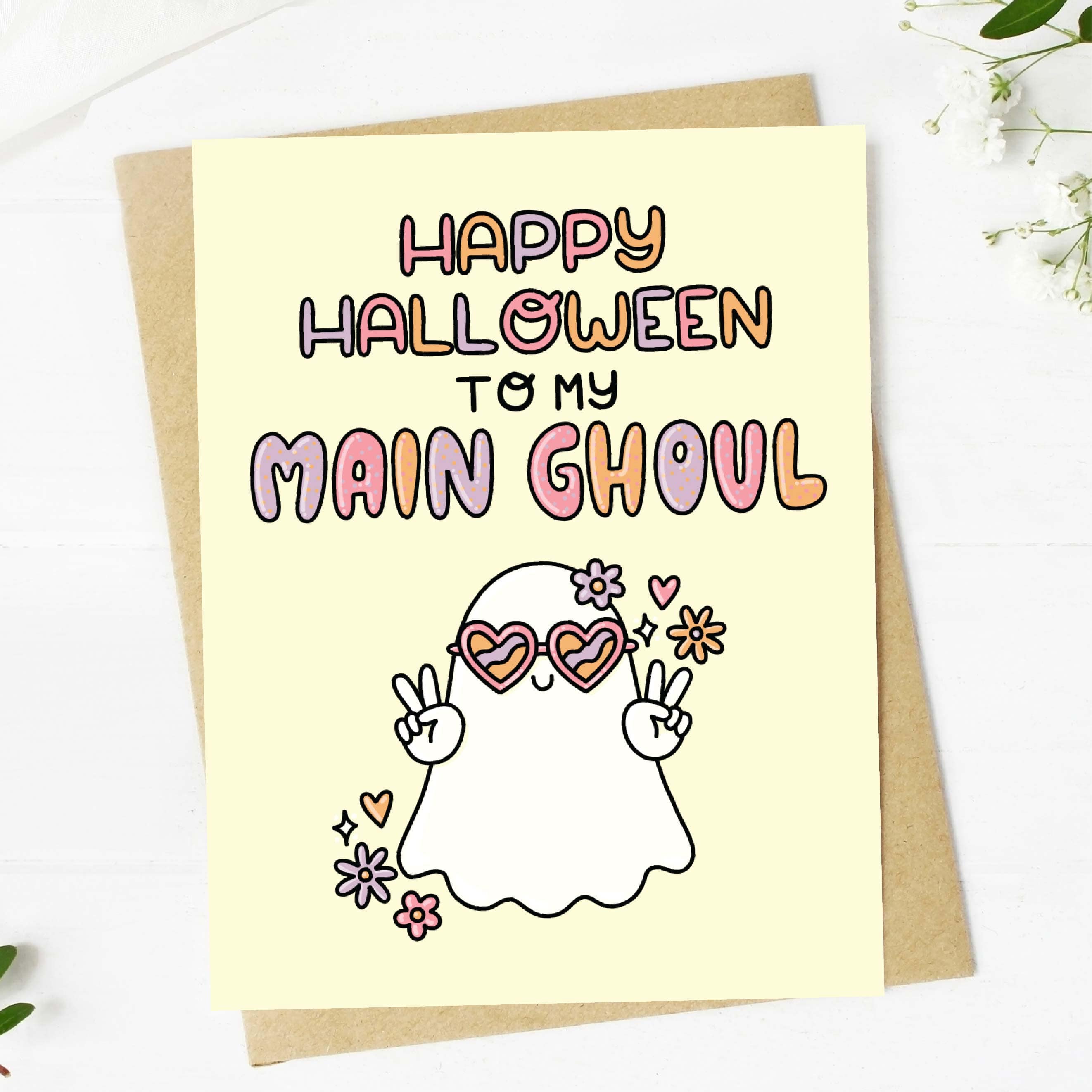  Happy Halloween To My Main Ghoul Greeting Card、mySite、elrpsem3k