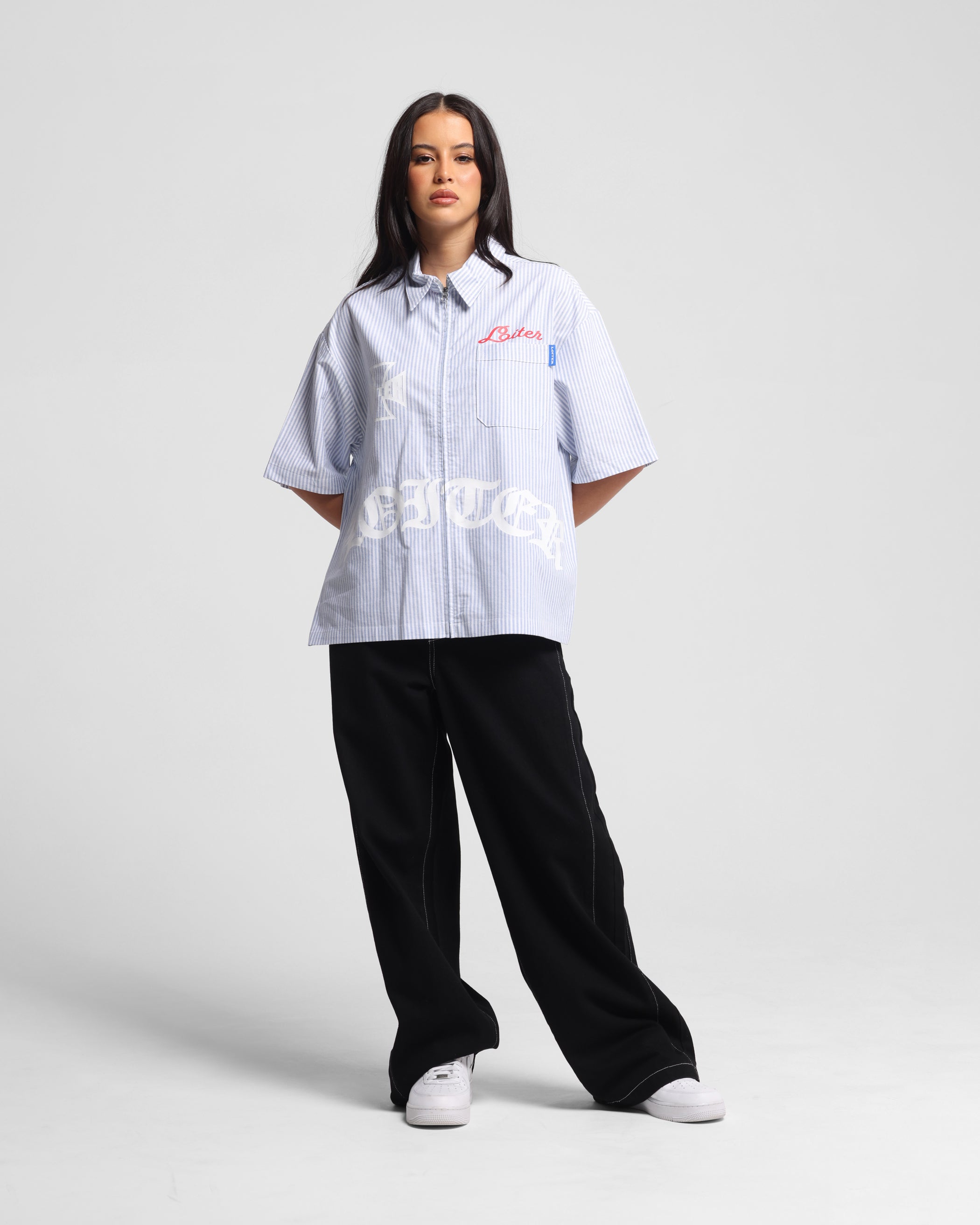 Loiter Chopper Work Shirt Blue/White、mySite、zt4zffjzw