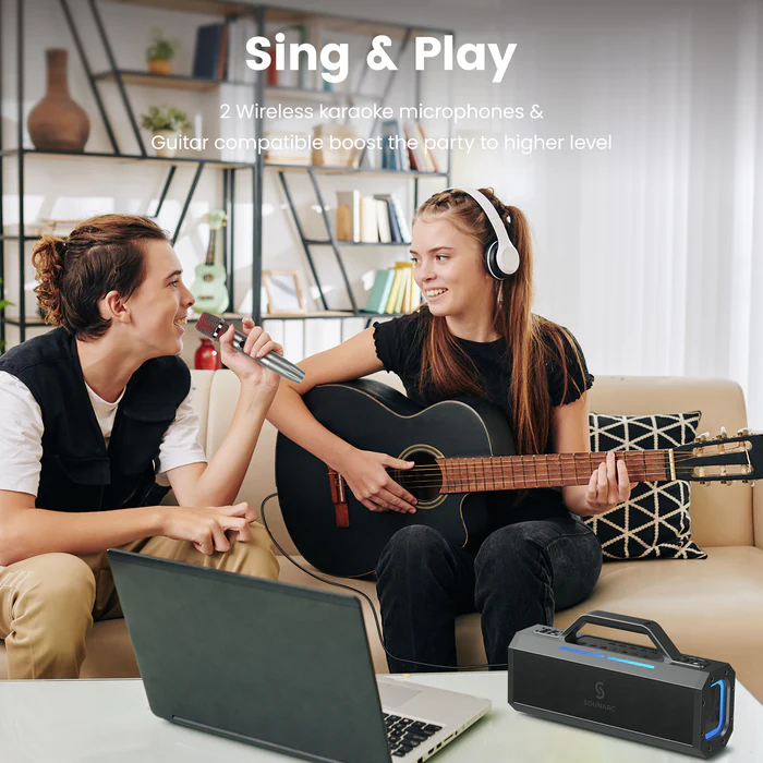 Sounarc K1 150W Portable Wireless Bluetooth Karaoke Speaker、mySite、fannypackpong
