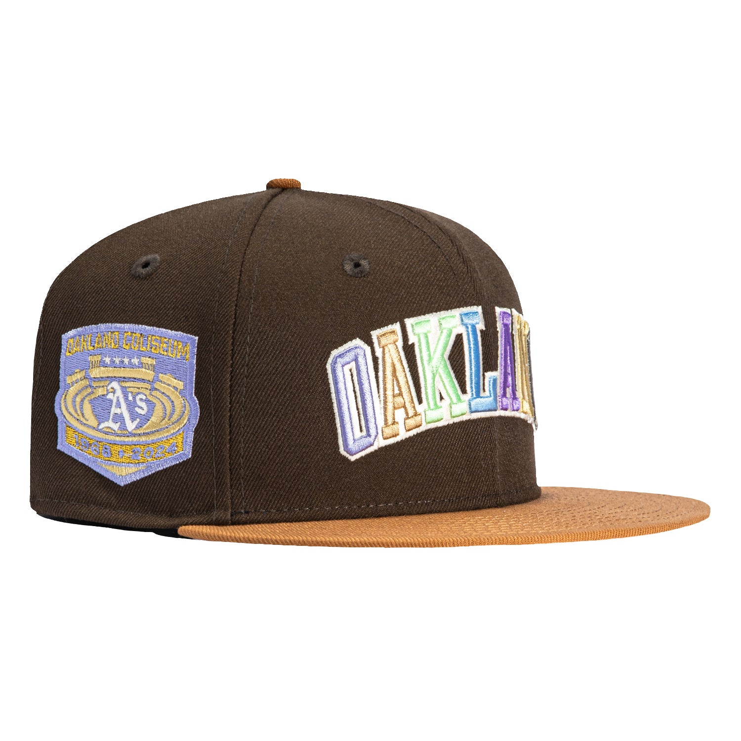 New Era 59Fifty Salt Water Taffy Oakland Athletics Final Season Patch Word Hat - Brown, Khaki、mySite、vikingsvslions