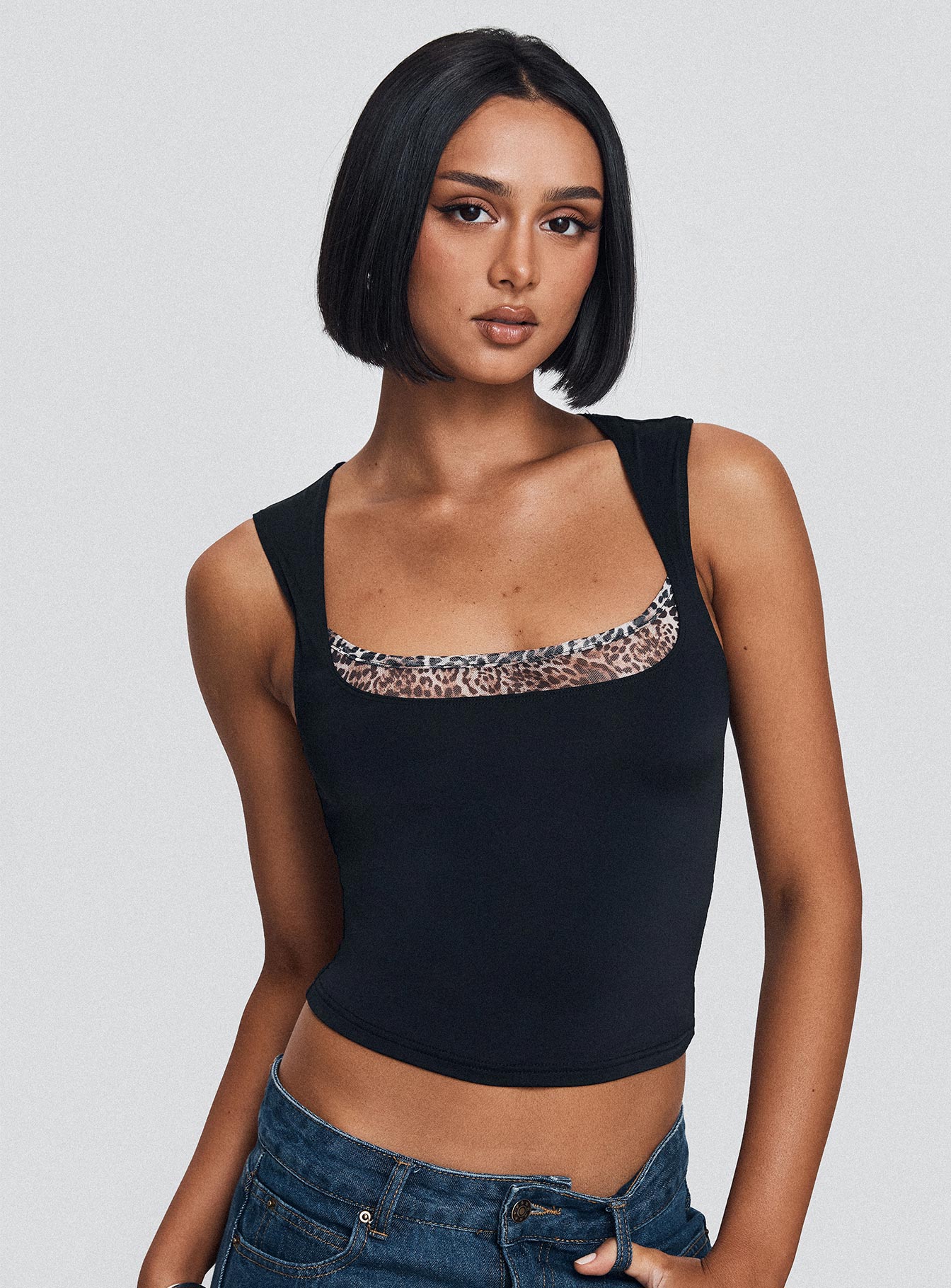 Xandi Top Black Leopard、mySite、solidvoid
