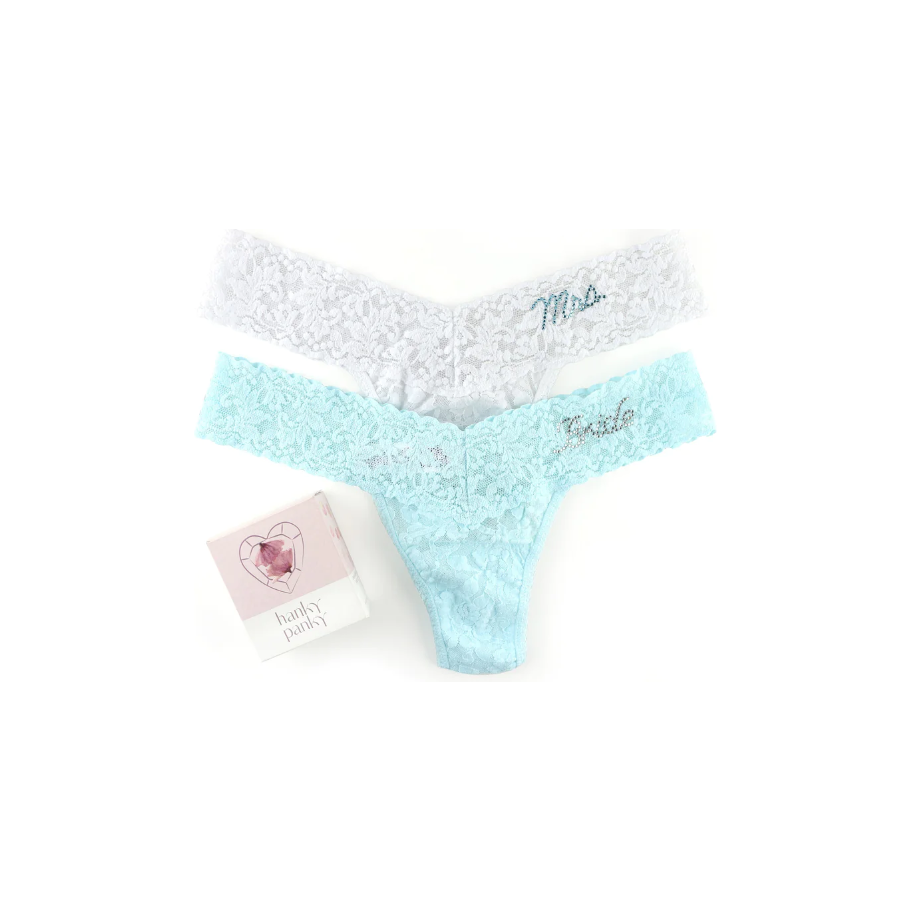  Hanky Panky Bridal Mrs & Bride Low Rise Thong Set、mySite、justintrudeaud