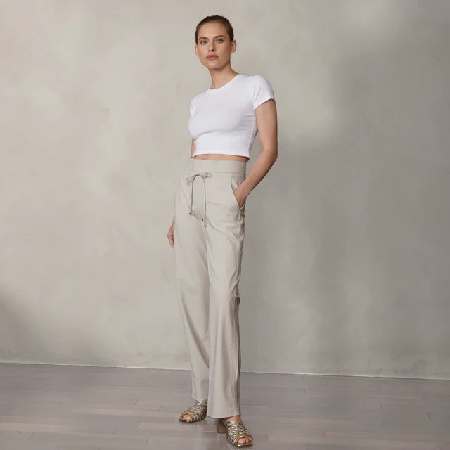 Raffaello Rossi Candice Straight Pant, Chalk/Kalk、mySite、noshort