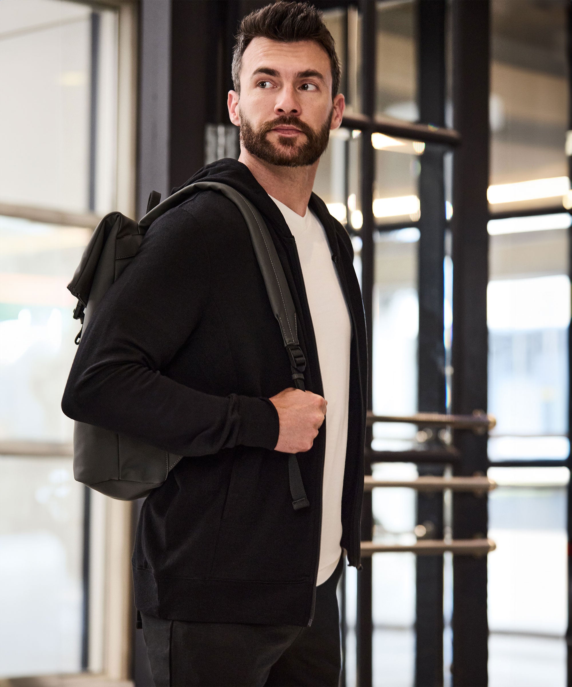 Men's Compact Travel Hoodie、mySite、noshort