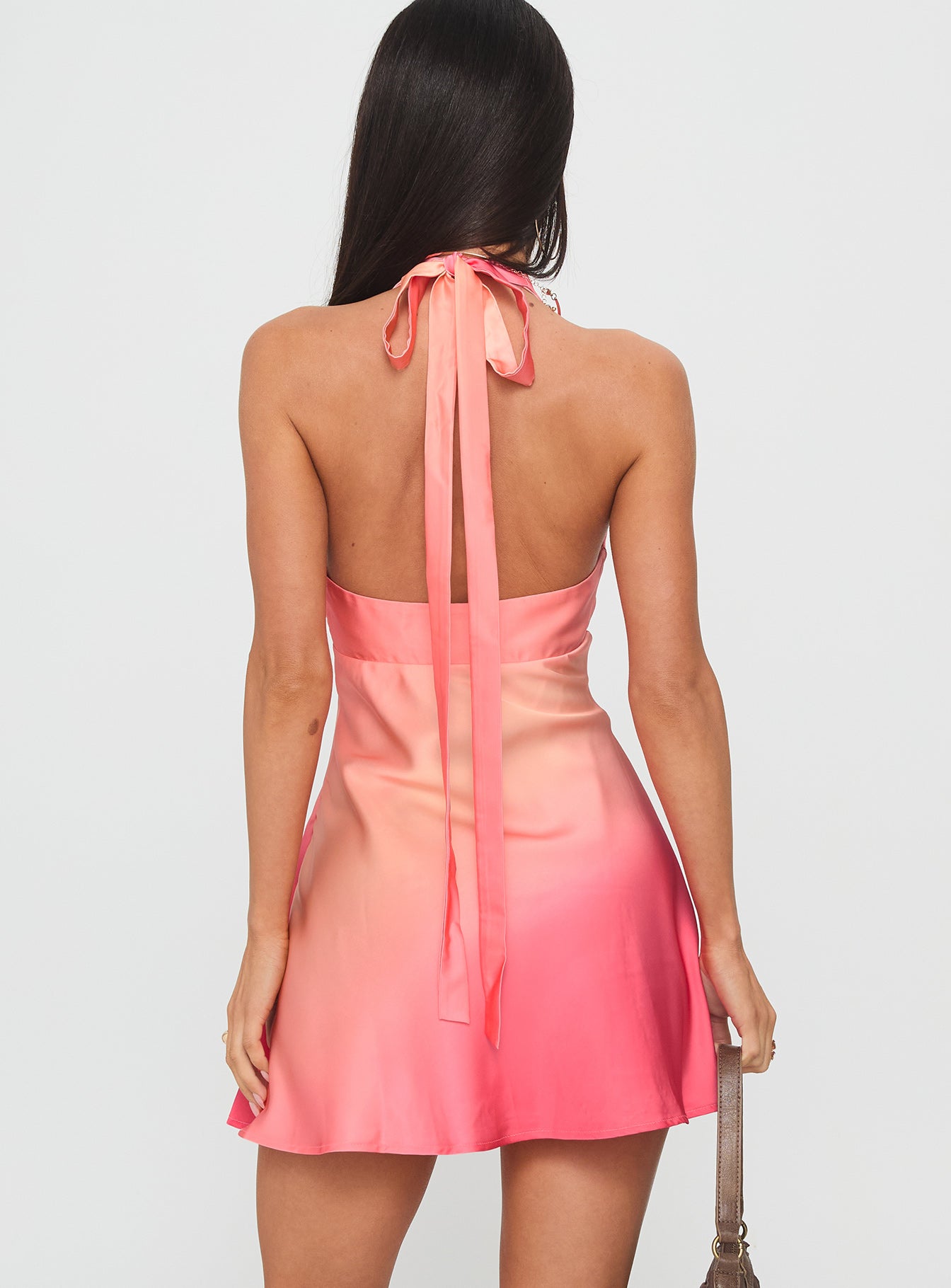 Laleisa Beaded Halter Mini Dress Multi、mySite、solidvoid