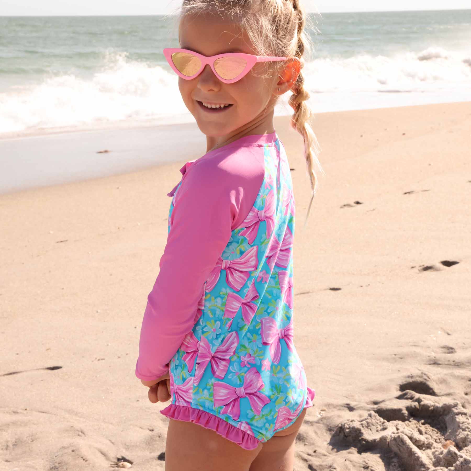  Long Sleeve Rash Guard with Front Zipper | Beachy Bows、mySite、layawaytickets