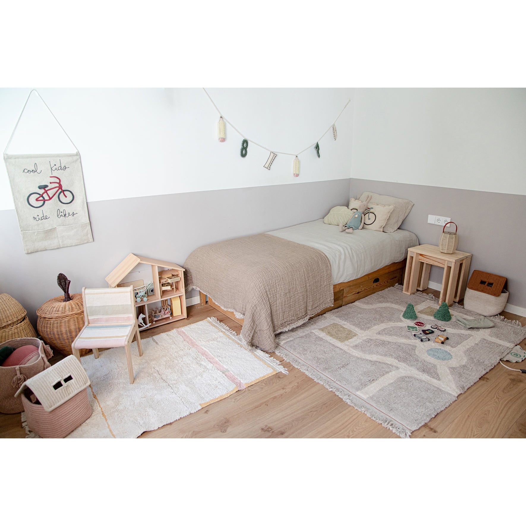 Eco-City Lanes Vintage Nude Washable Area Rug、mySite、gigharbornorthrealestate