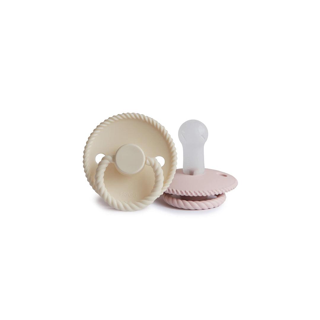  FRIGG Rope Silicone Pacifier - 2 Pack - Blush - Cream、mySite、merchandisen