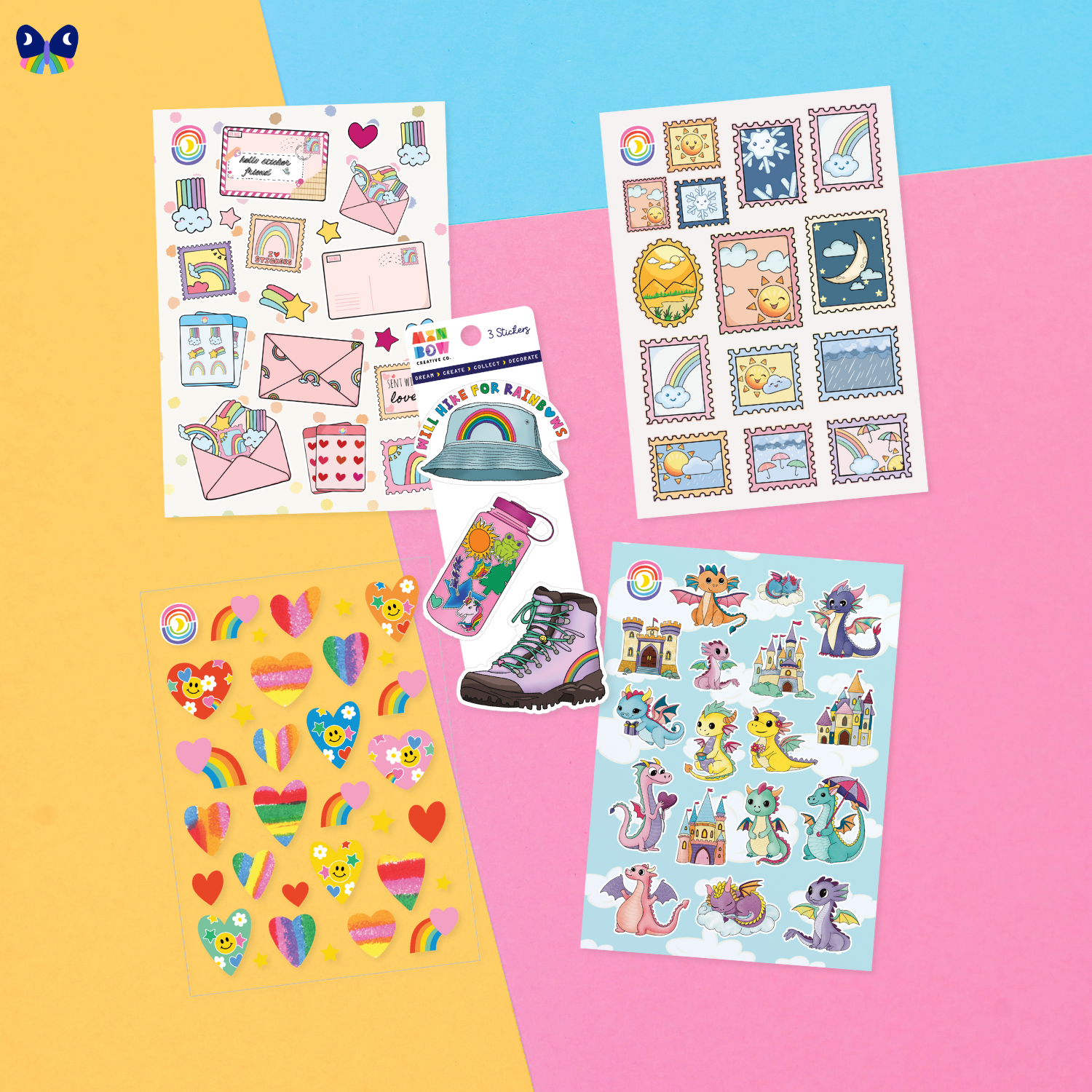  Mystery Mix Mini Monthly Sticker Subscription、mySite、ghnorth