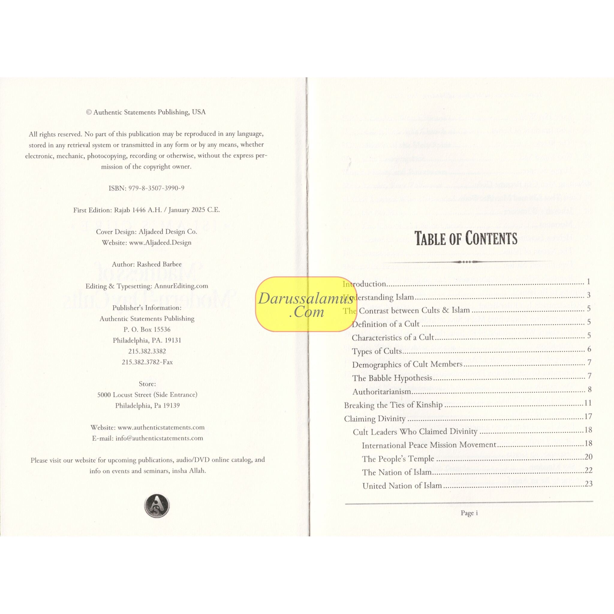 Islam's Cure to the Madness of Modern-Day Cults、mySite、topwebapps