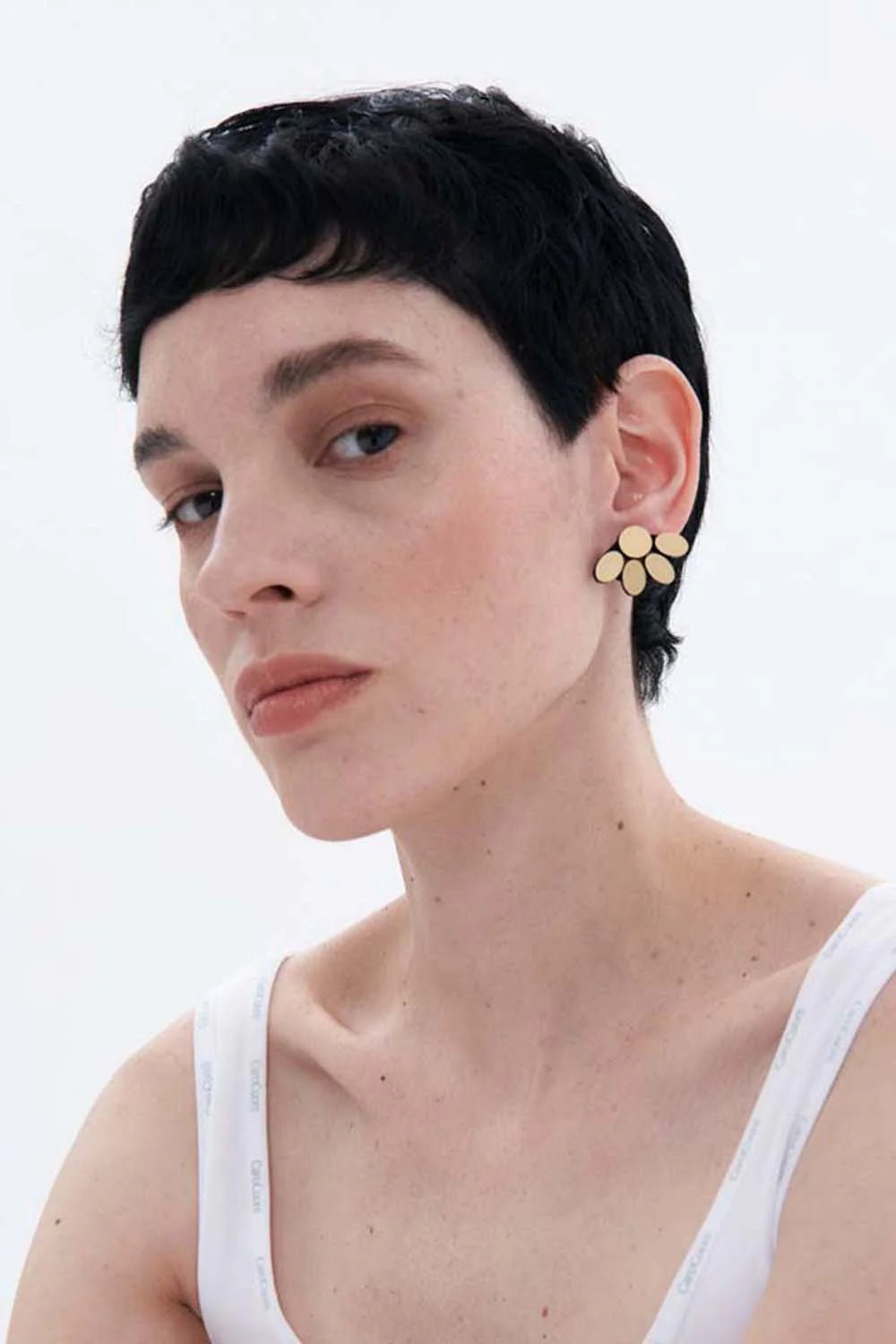  Small Gold Organic Reflections Earrings、mySite、elrpsem3k