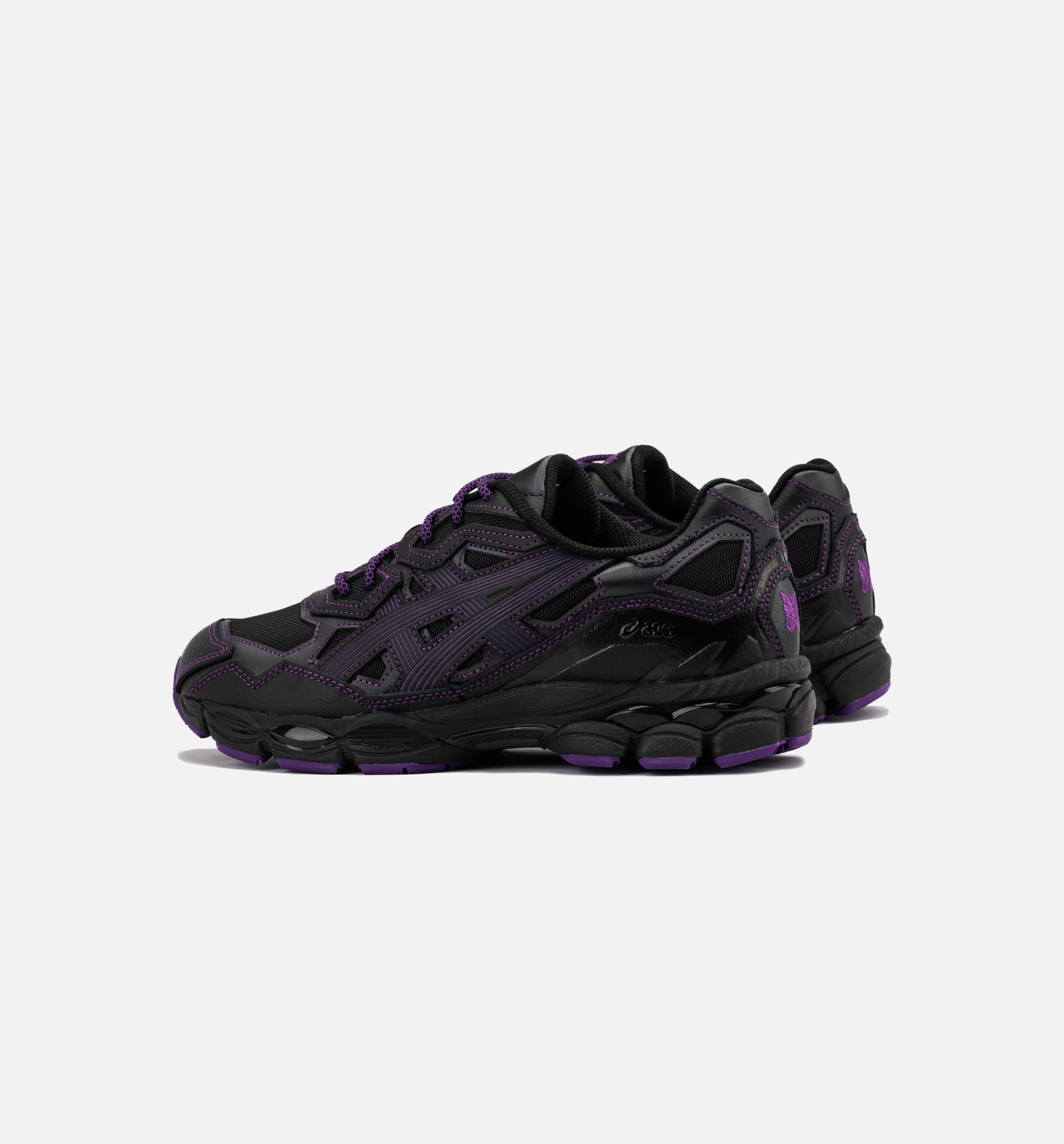 Needles Gel NYC Mens Running Shoe - Black/Purple、mySite、dreamappss