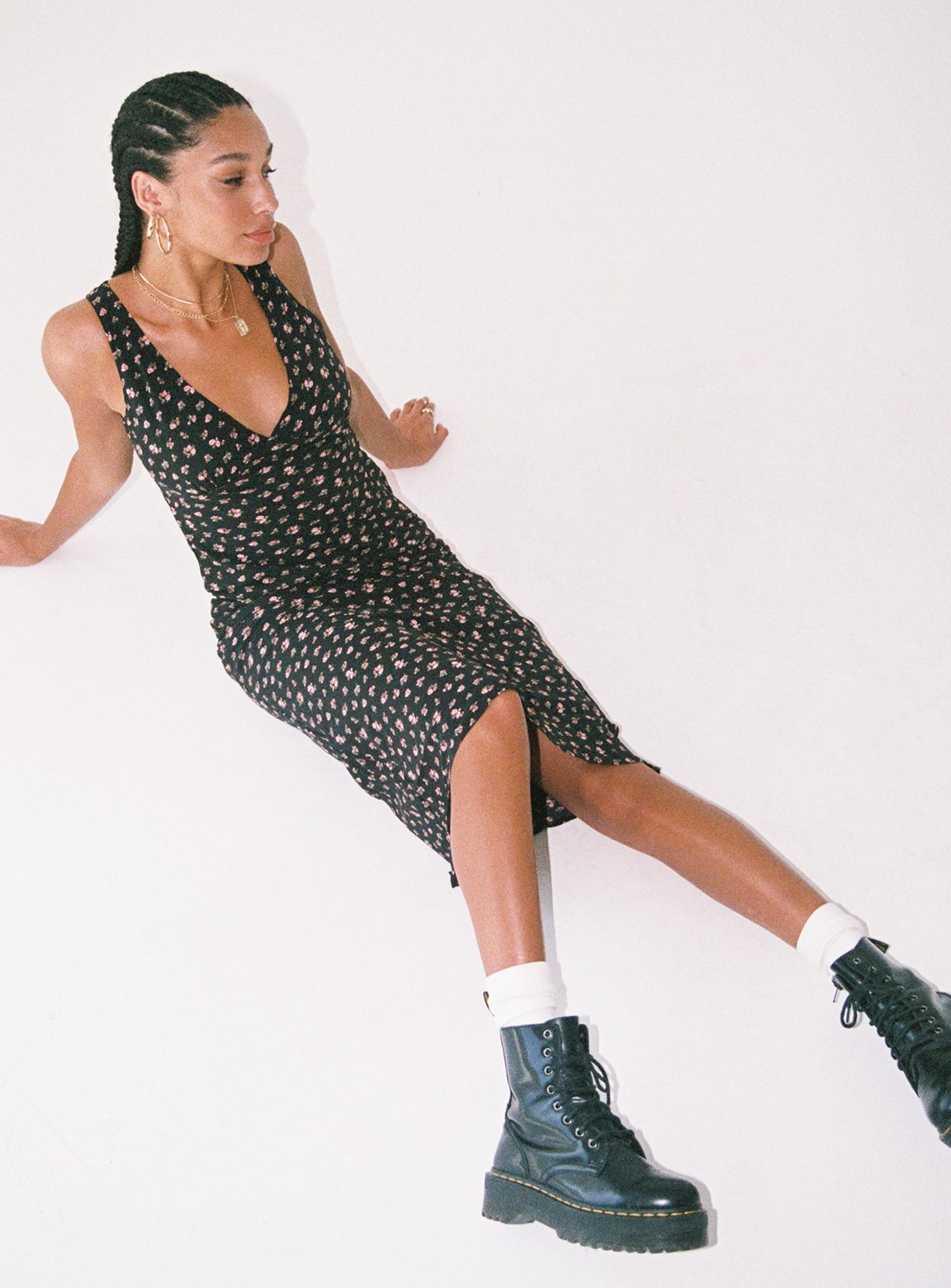 Sariah Maxi Dress Black Petite、mySite、solidvoid