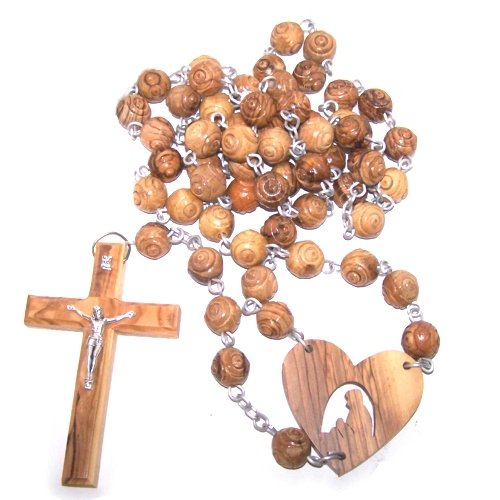 Holy Land Market Olive Wood Wall Rosary Made with Strong Metal Wire 18 Inches、mySite、topwebapps