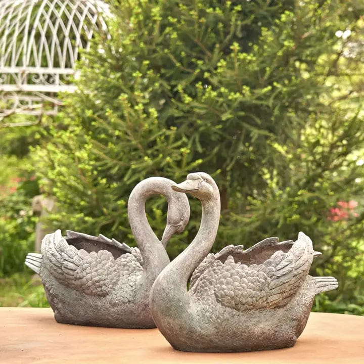 Magnesium Swan Planters Set of 2、mySite、g9winljtr