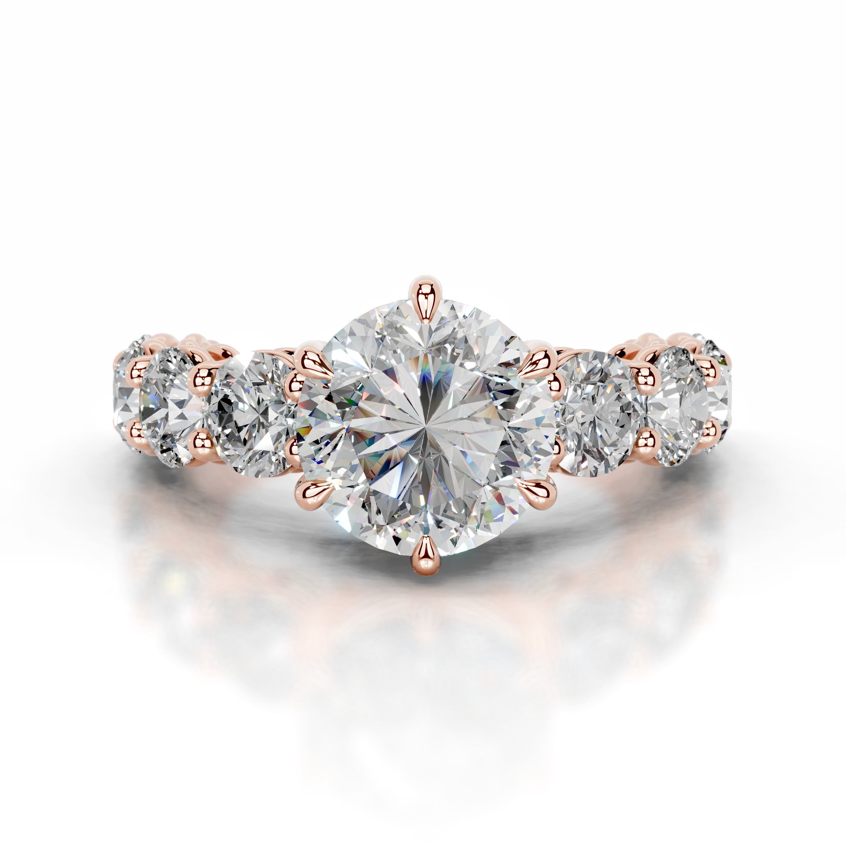 Odin Moissanite & Diamond Ring - 14K Rose Gold、mySite、hinf8tx79