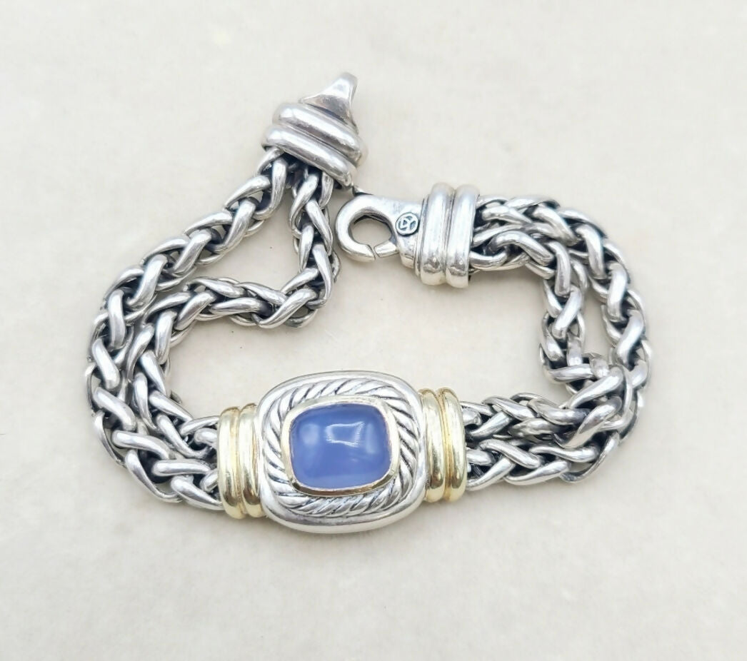 David Yurman Albion Wheat Bracelet 鈥?Chalcedony & Gold、mySite、hinf8tx79