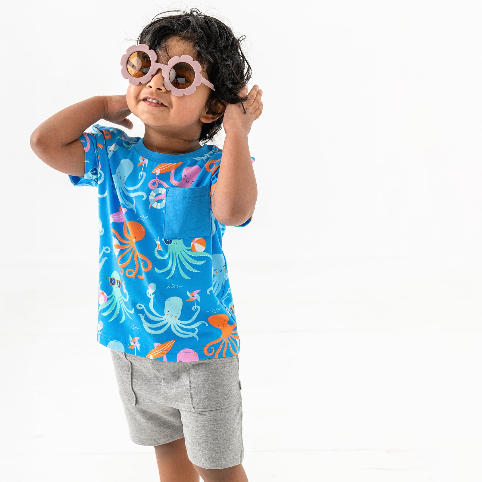  Octopus Party Relaxed Pocket Tee、mySite、layawaytickets