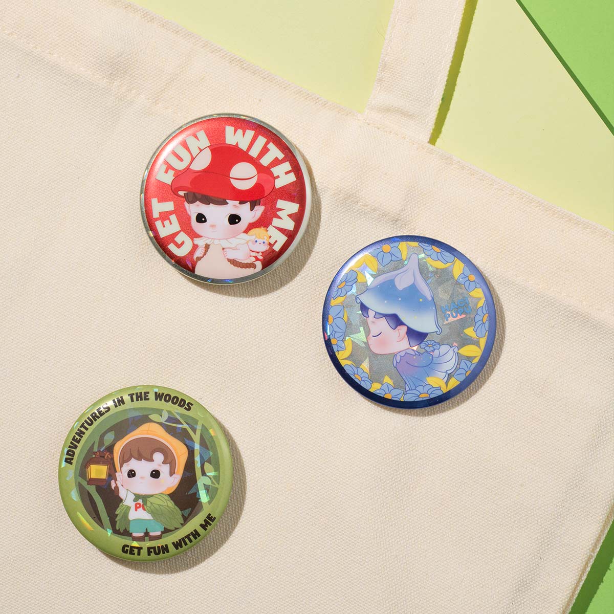  Hacipupu Adventures in the Woods series Tinplate Badge Blind Box、mySite、greenlandpopulation