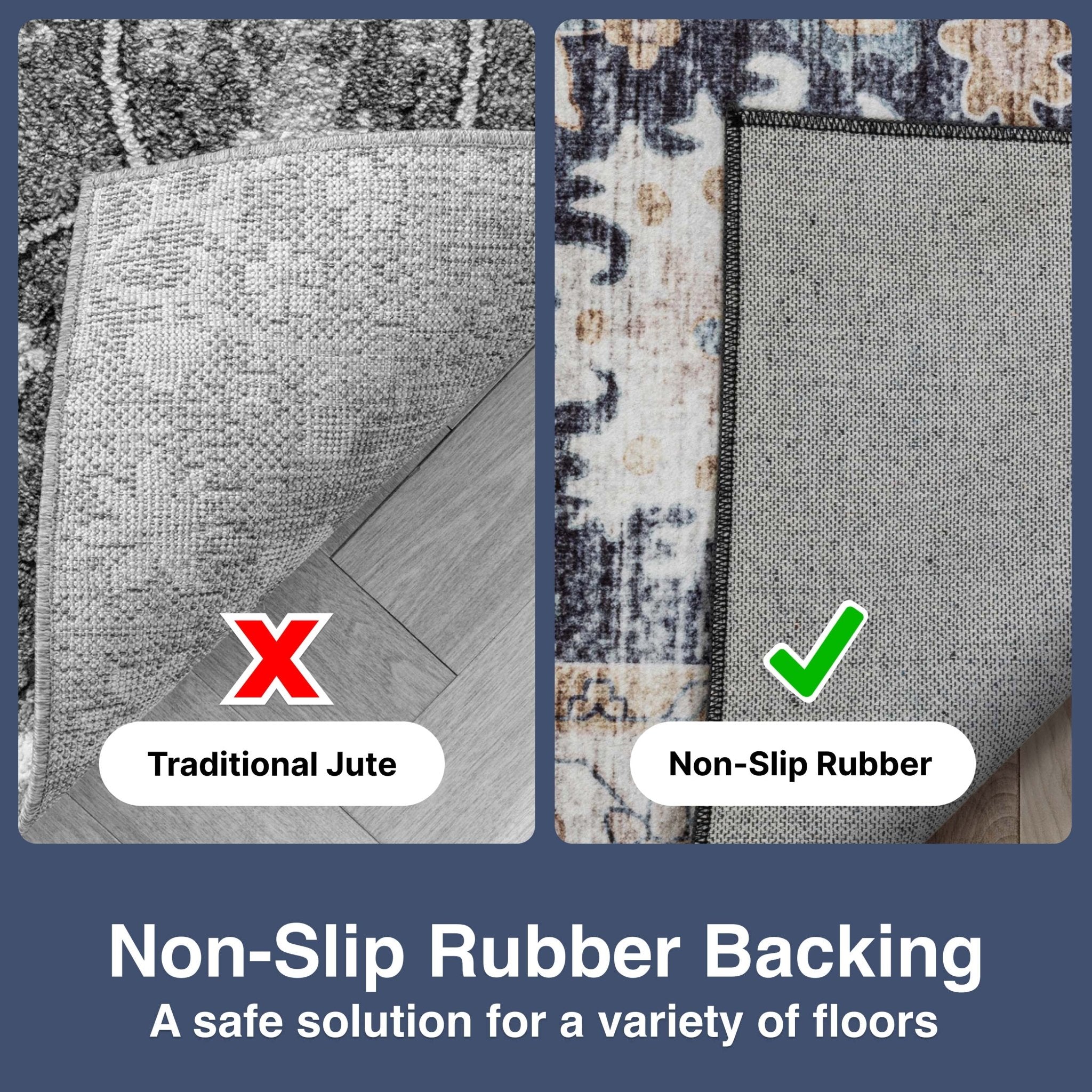 Elle Basics Gala Oriental Easy-Clean Washable Rug by Well Woven - Durable, Non-Slip, Low-Profile Design for Home Comfort、mySite、gigharbornorthrealestate